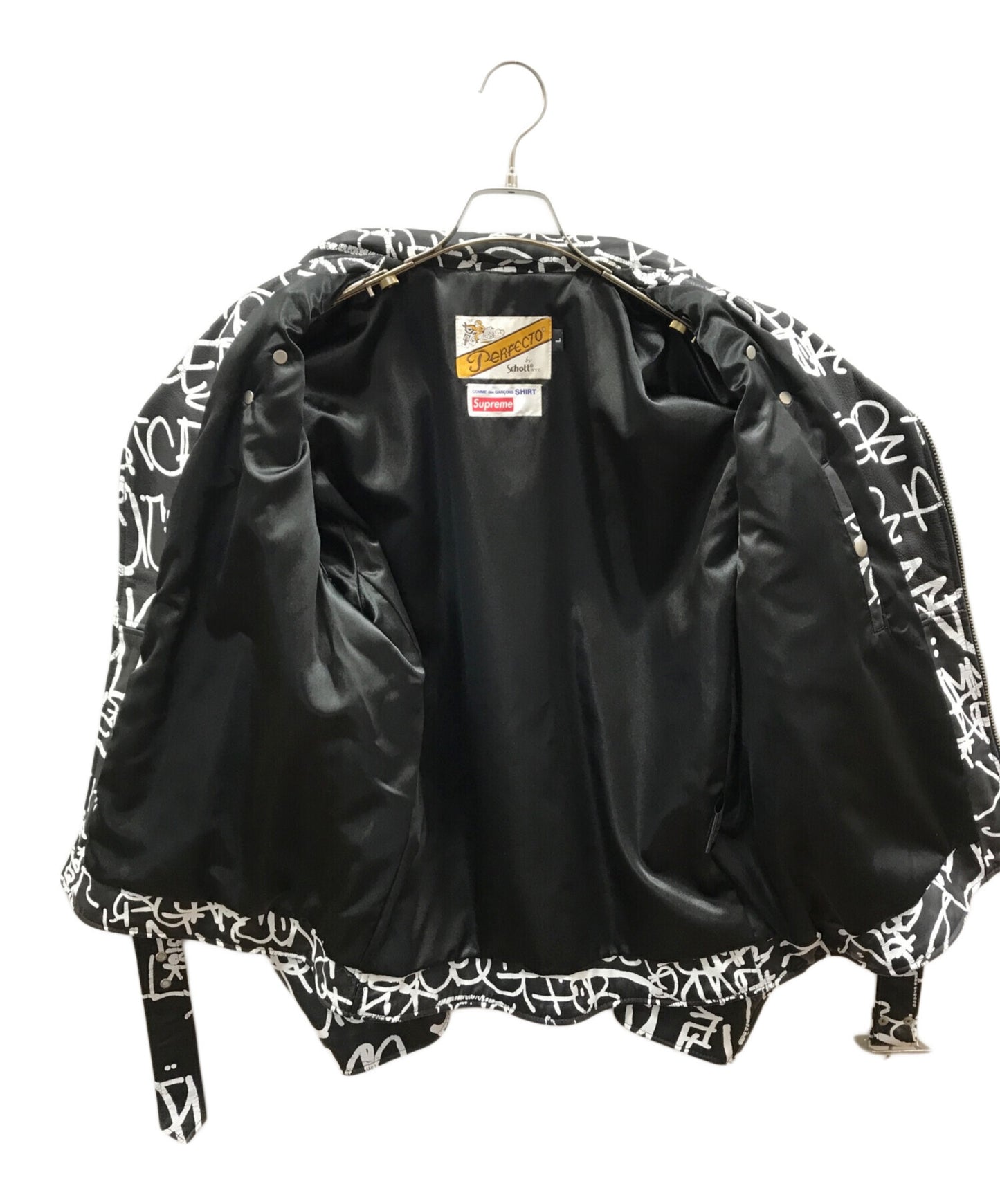[Pre-owned] SUPREME Painted Perfecto Leather Jacket J46F8