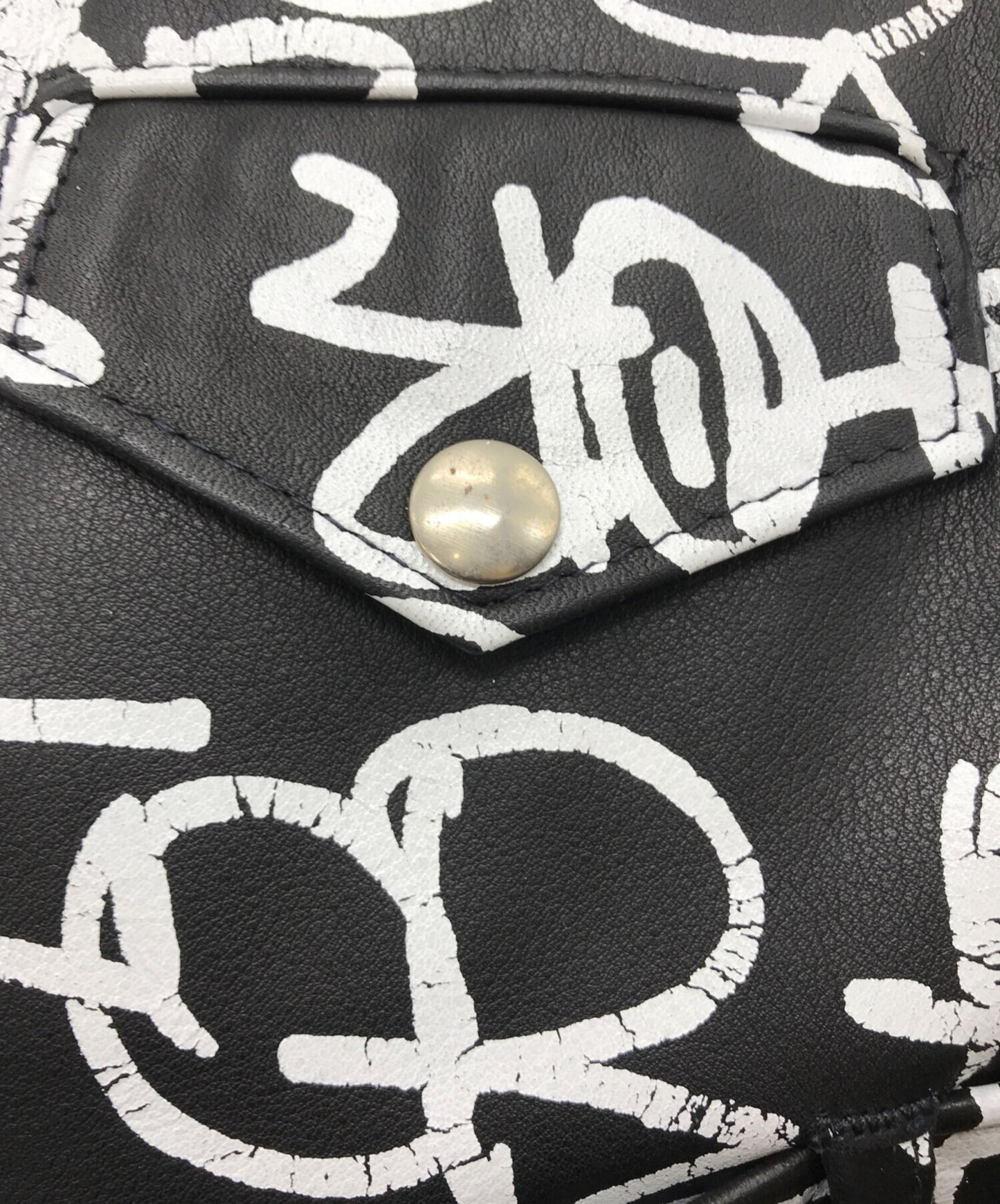 [Pre-owned] SUPREME Painted Perfecto Leather Jacket J46F8