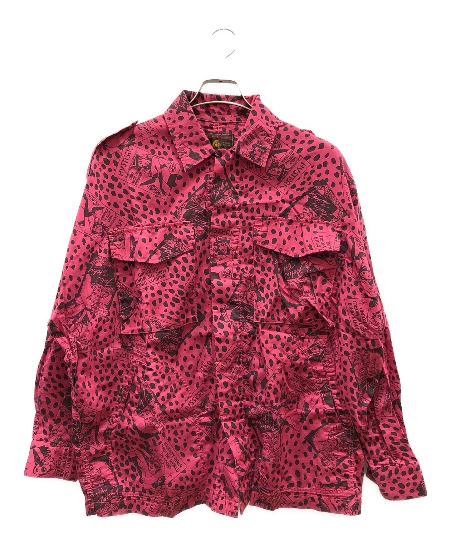 [Pre-owned] Hysteric Glamour military shirt with all-over pattern 01191AH02