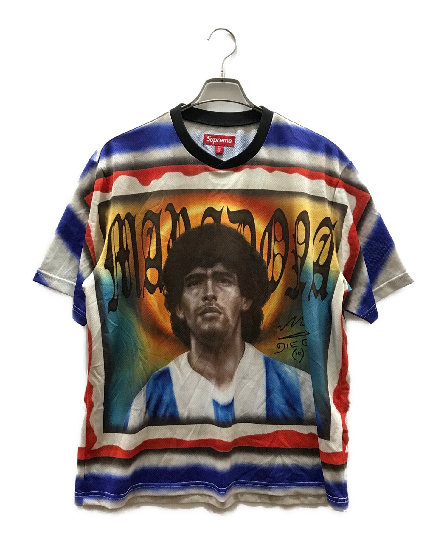 トップス Supreme Maradona Soccer Jersey Supreme Maradona Soccer Jersey SS24 – UniqueHype