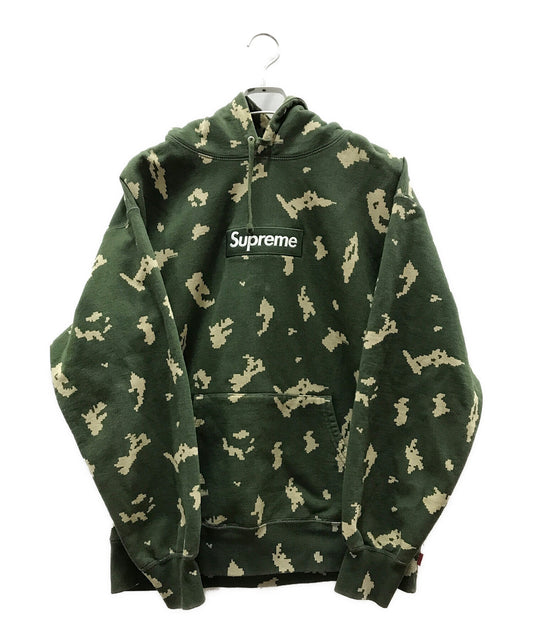 [Pre-owned] SUPREME BOX LOGO OLIVE RUSSIAN CAMO HOODED