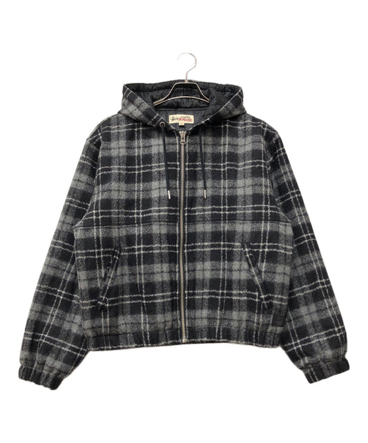 [Pre-owned] stussy WORK JACKET WOOL PLAID 115811
