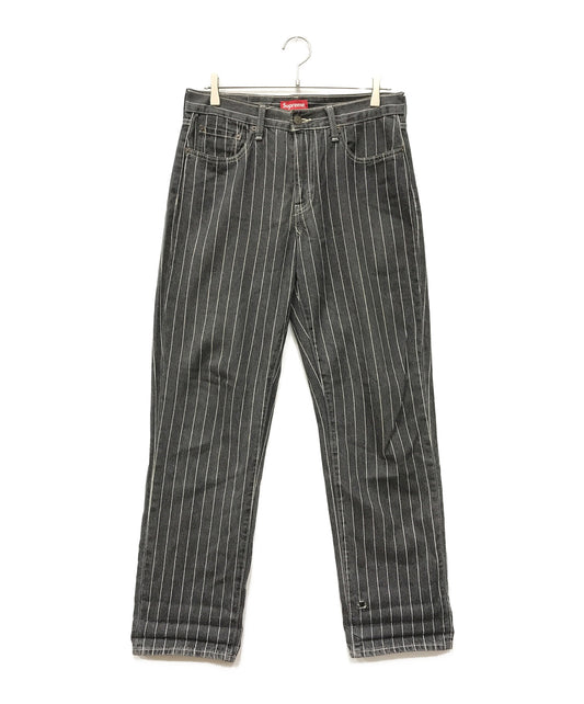 [Pre-owned] SUPREME Pinstripe 550 Jeans PC9-67727-0000