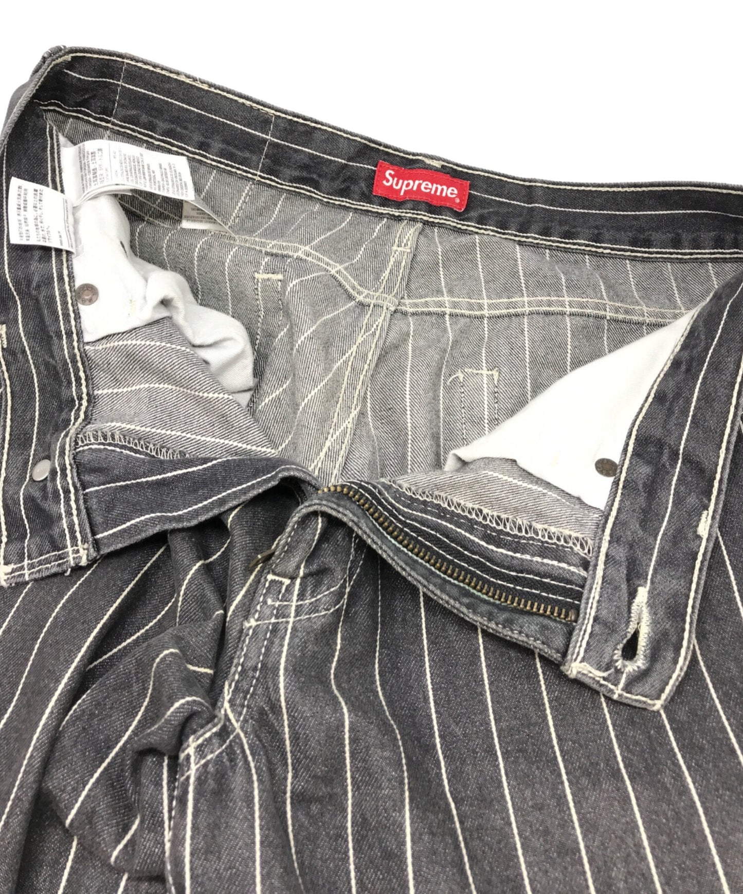 [Pre-owned] SUPREME Pinstripe 550 Jeans PC9-67727-0000