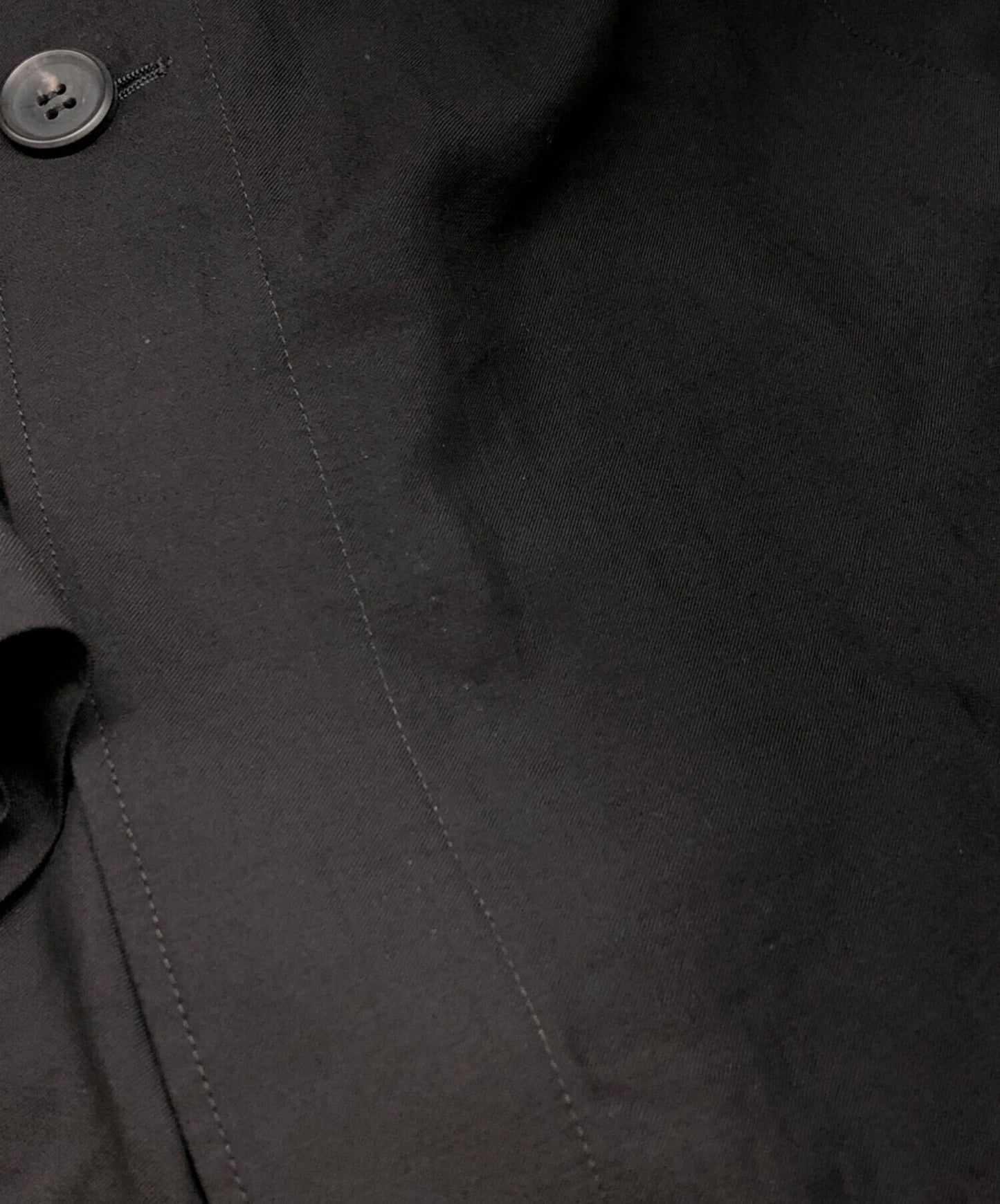 [Pre-owned] YOHJI YAMAMOTO Cu/W HIGH TWISTED GABARDINE SIDE GATHER DETAIL COAT A FP-C61-202