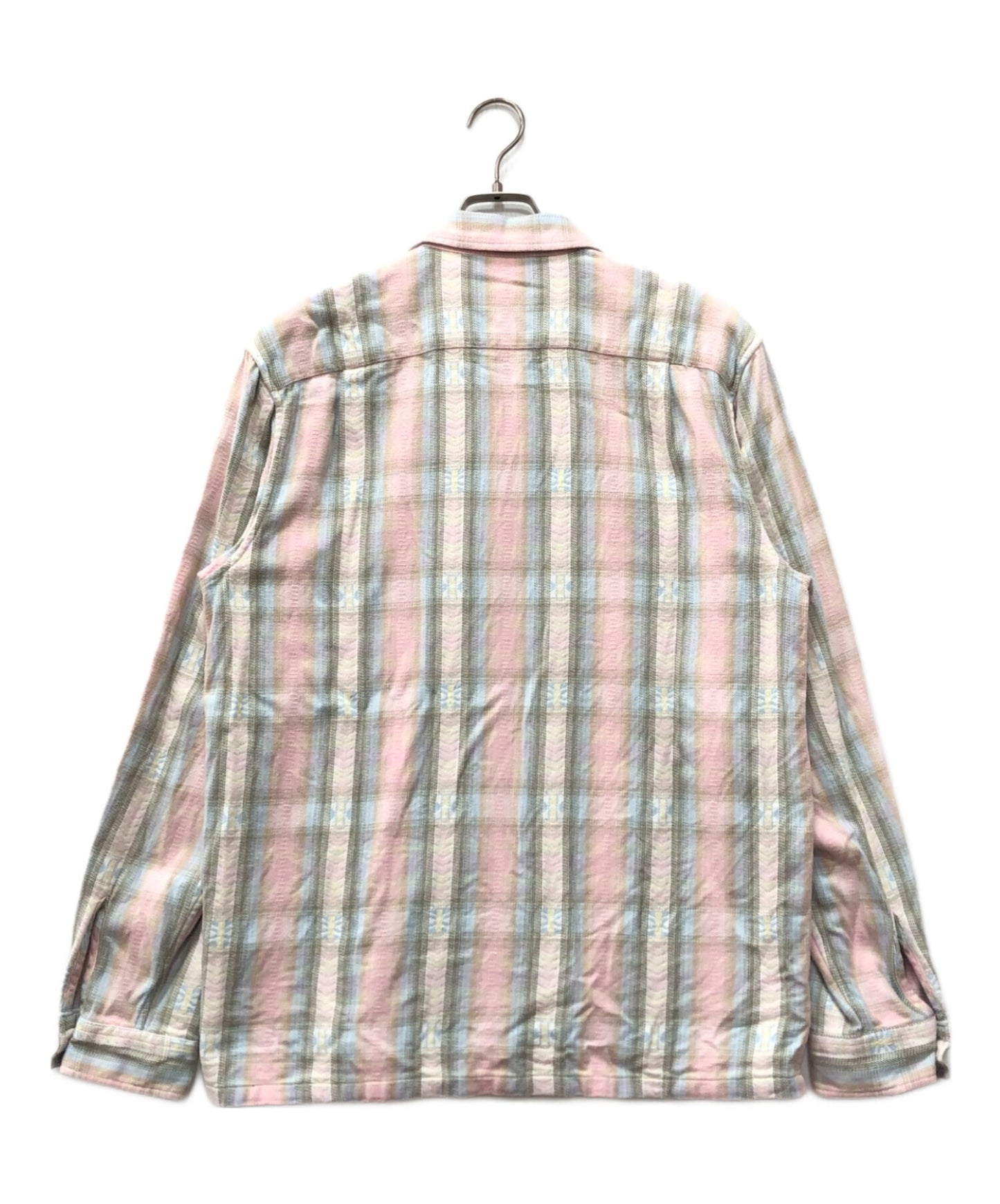 [Pre-owned] SUPREME PLAID FLANNEL ZIP UP SHIRT