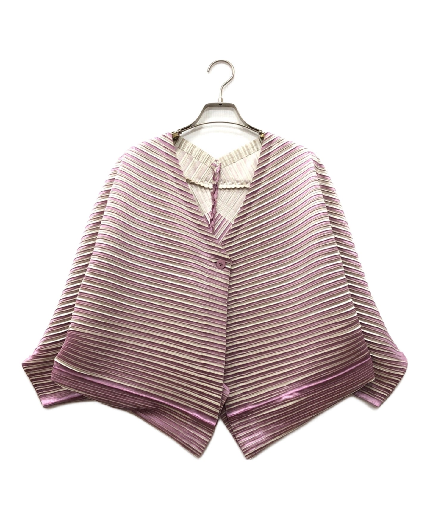 [Pre-owned] PLEATS PLEASE knitted cardigan pp63-j0695