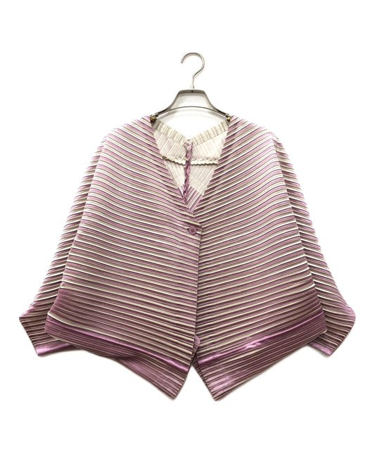 [Pre-owned] PLEATS PLEASE knitted cardigan pp63-j0695