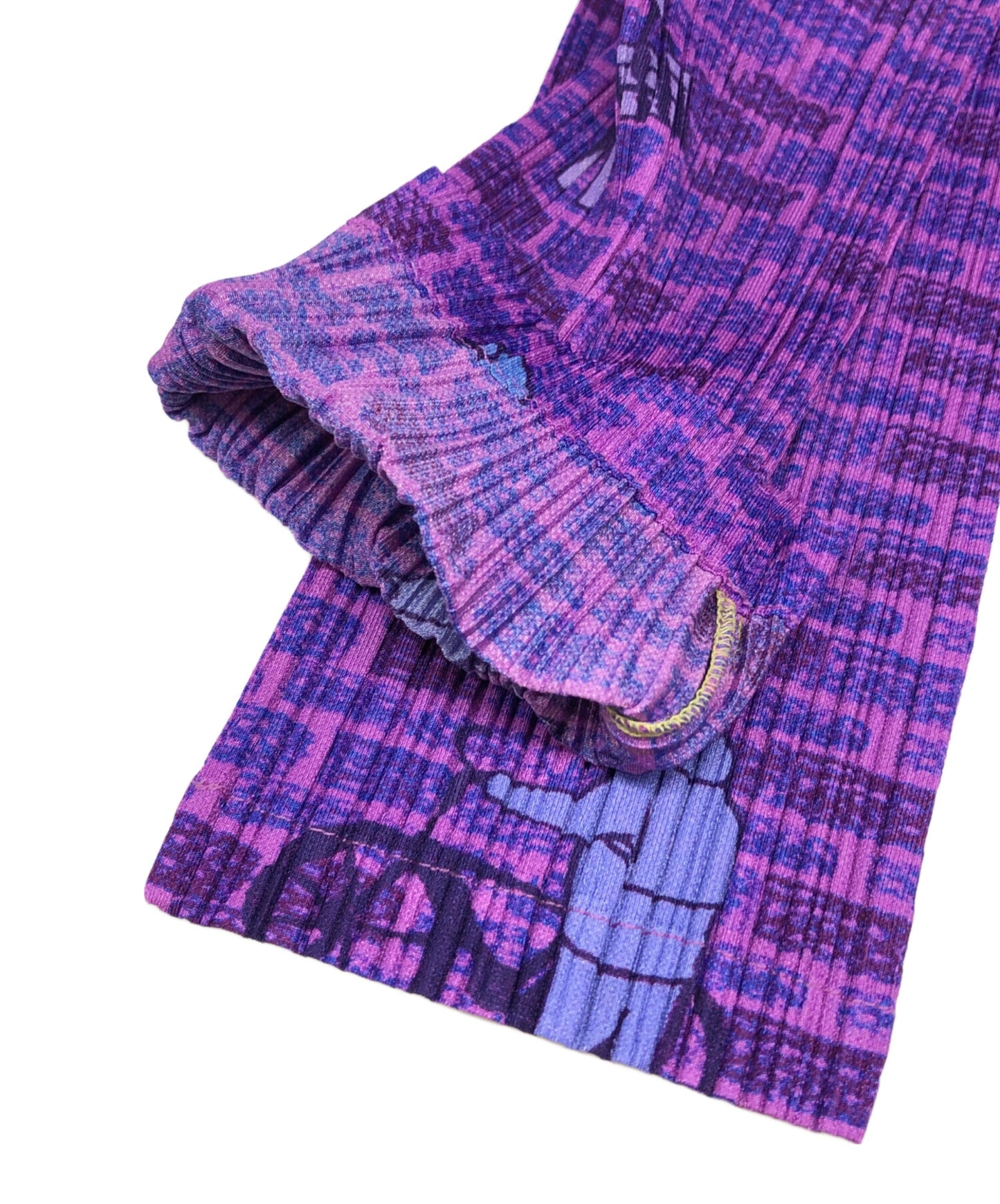 [Pre-owned] PLEATS PLEASE Pleated jacket with all over pattern pp63-jc681