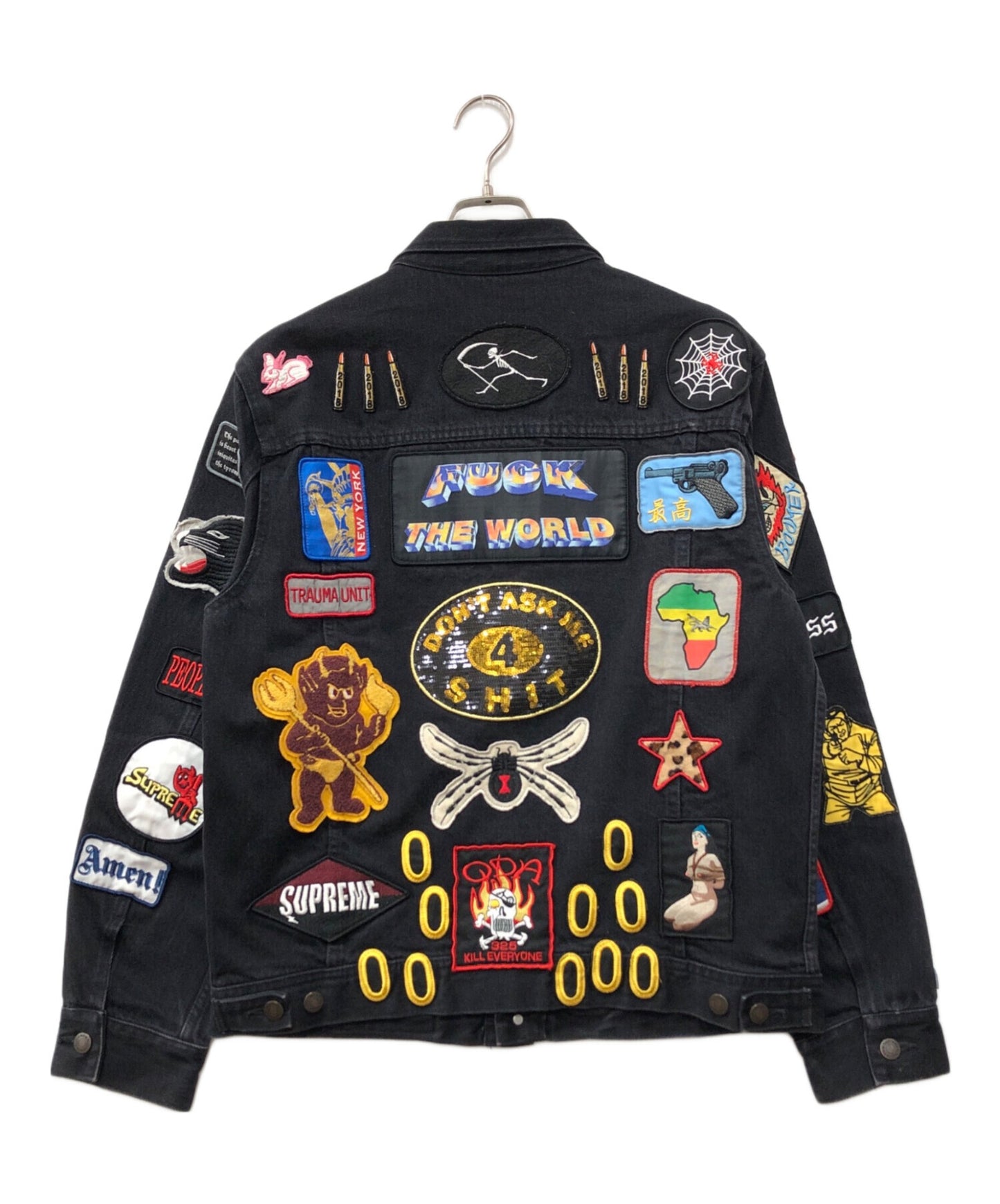 [Pre-owned] SUPREME PATCHES DENIM JACKET