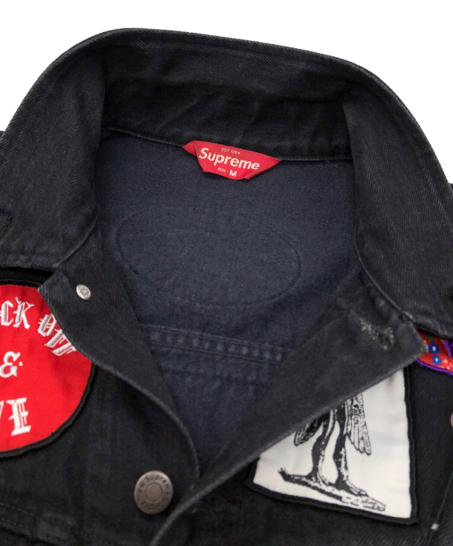 [Pre-owned] SUPREME PATCHES DENIM JACKET
