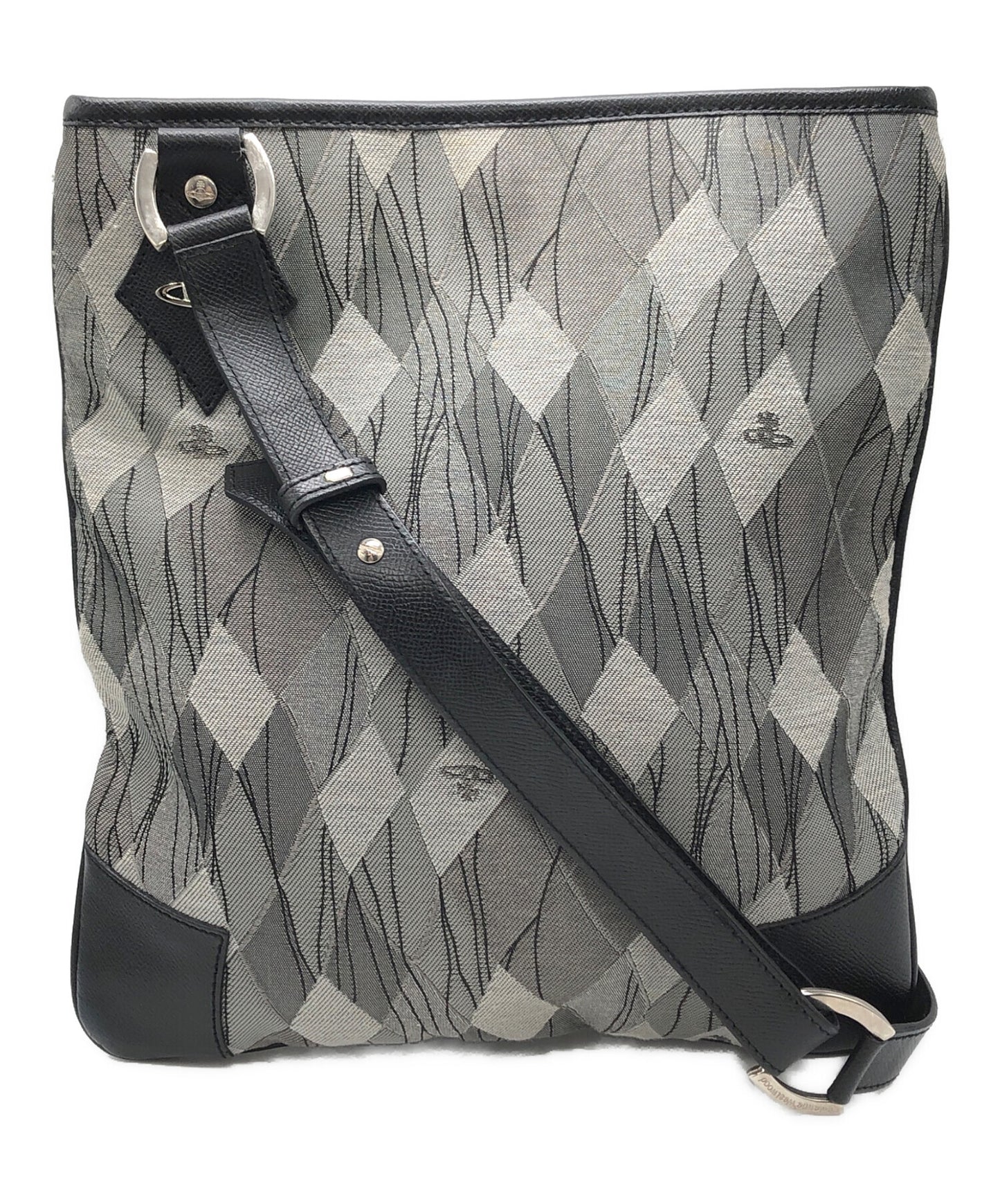 [Pre-owned] Vivienne Westwood Orb Argyle Pattern Shoulder Bag