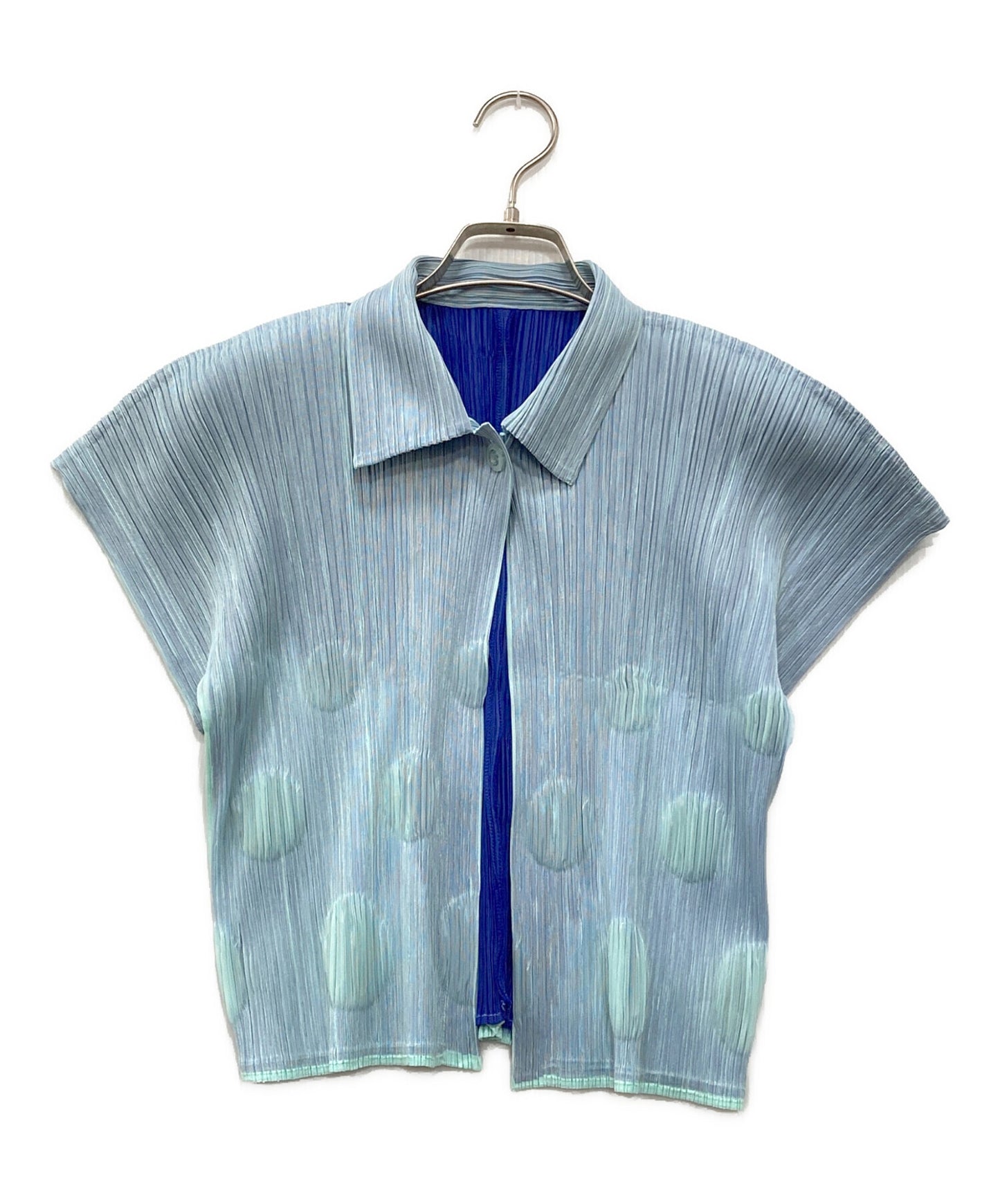 [Pre-owned] PLEATS PLEASE Dot Pleated Short-Sleeved Shirt PP81-J0794