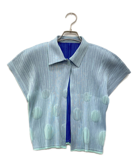 [Pre-owned] PLEATS PLEASE Dot Pleated Short-Sleeved Shirt PP81-J0794