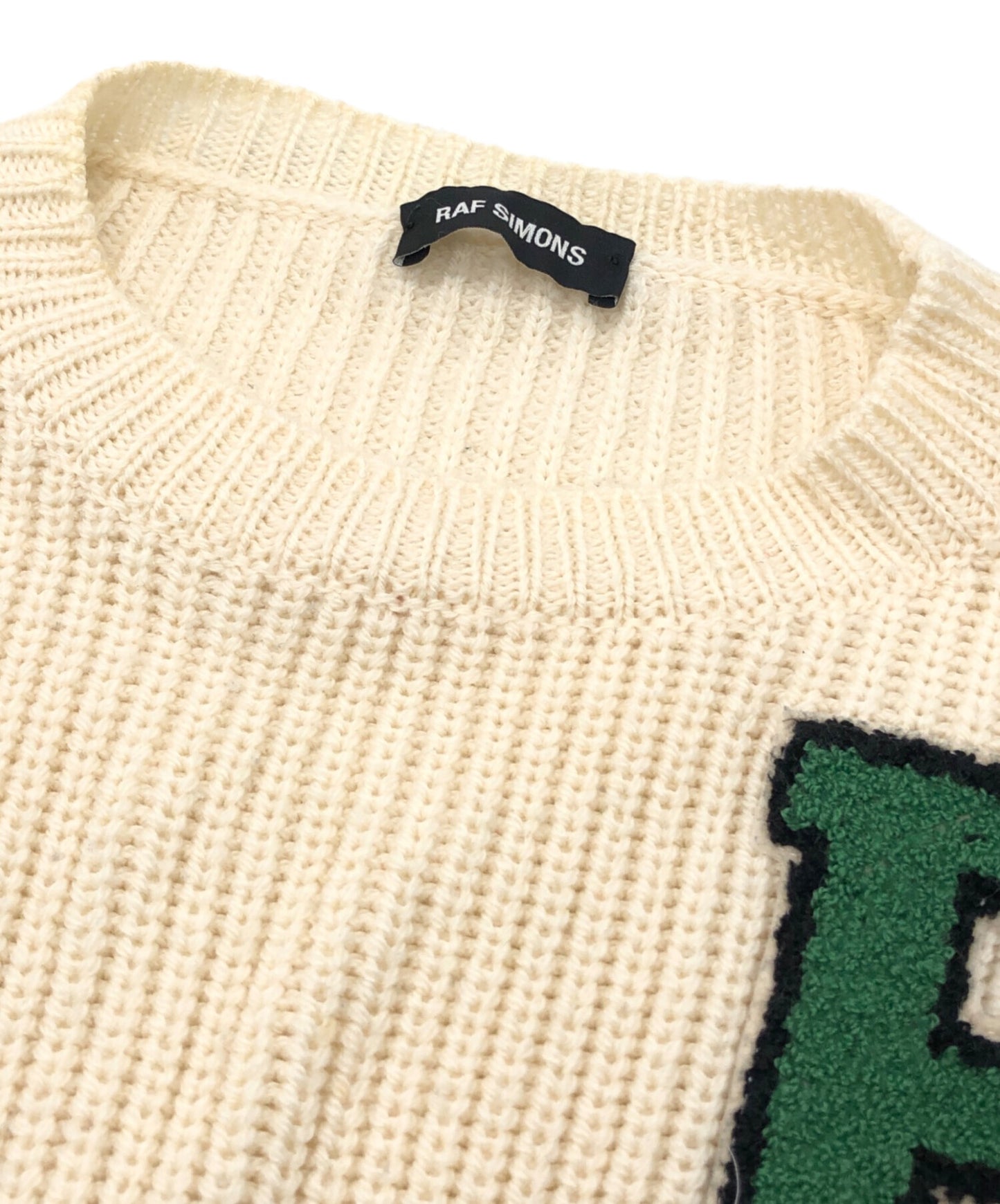 [Pre-owned] RAF SIMONS R patch border wool knit 2052183