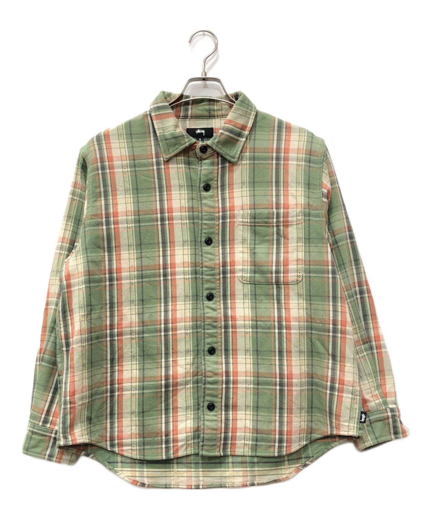 [Pre-owned] stussy Dan Washed Cotton Plaid Shirt 1110344