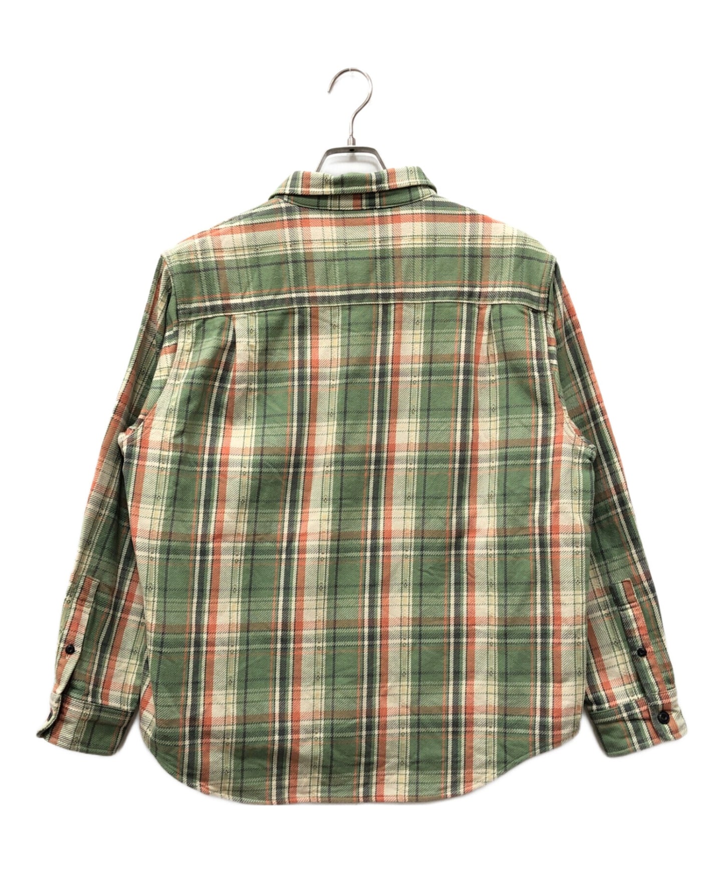 [Pre-owned] stussy Dan Washed Cotton Plaid Shirt 1110344