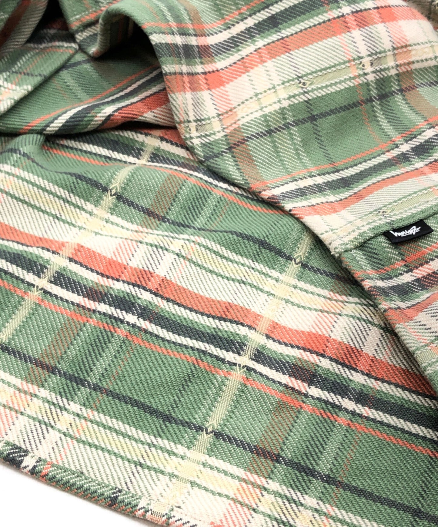 [Pre-owned] stussy Dan Washed Cotton Plaid Shirt 1110344