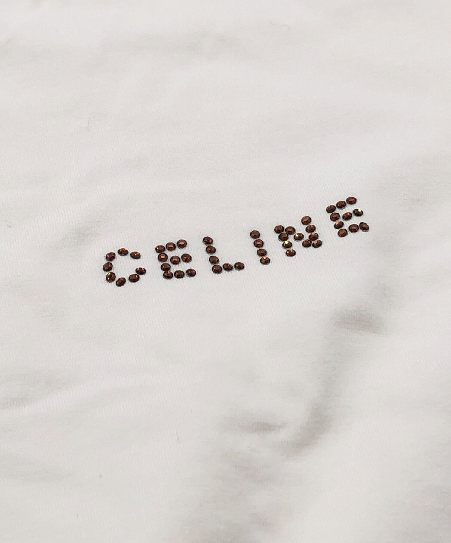 Pre-owned] CELINE Sequined Logo T-Shirt – Archive Factory