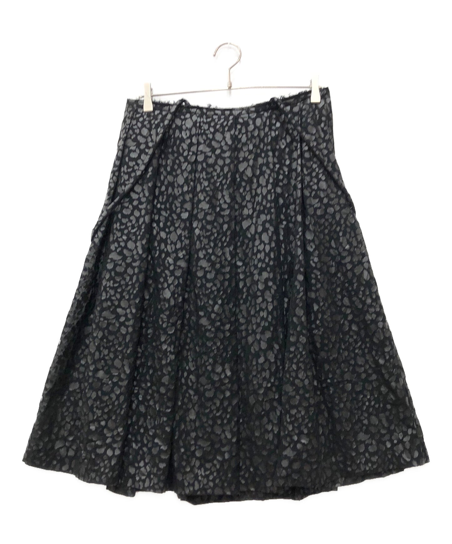 [Pre-owned] BLACK COMME des GARCONS Suspender Leopard Skirt 1G-A001