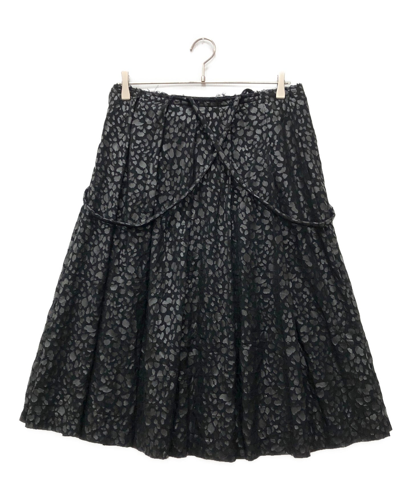 [Pre-owned] BLACK COMME des GARCONS Suspender Leopard Skirt 1G-A001