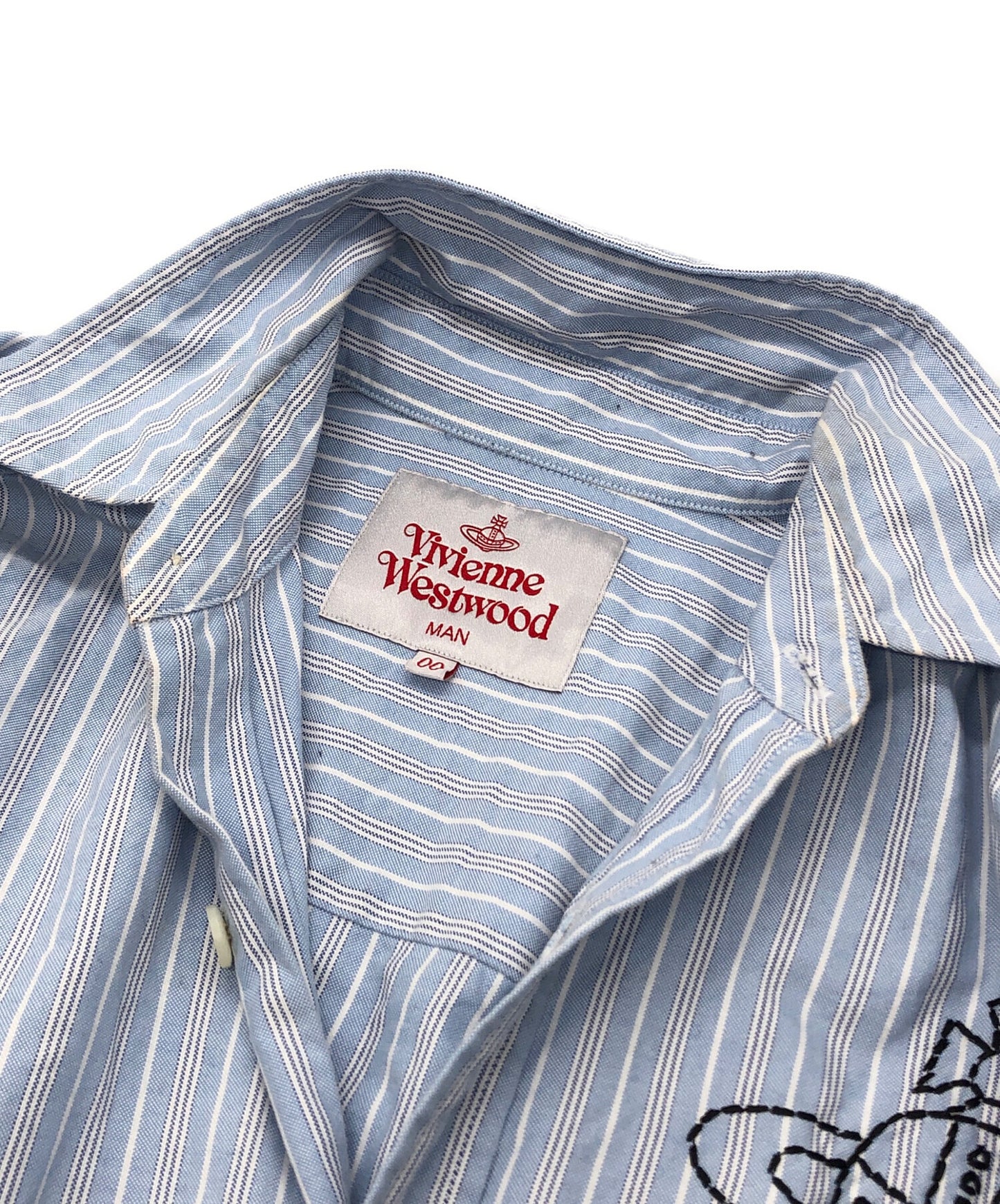 [Pre-owned] Vivienne Westwood man LOGOS EMBROIDERY BIG Classic Shirt 26-12-852012
