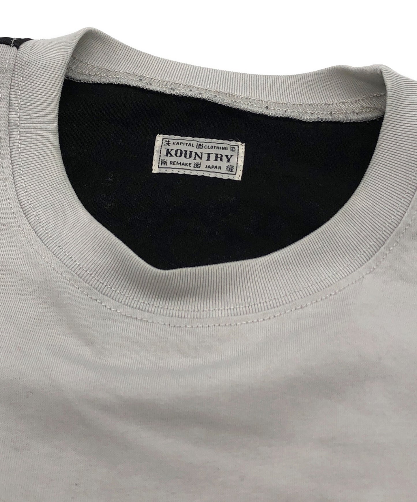 [Pre-owned] KAPITAL BONE 2 TONE BIG TEE EK-1112