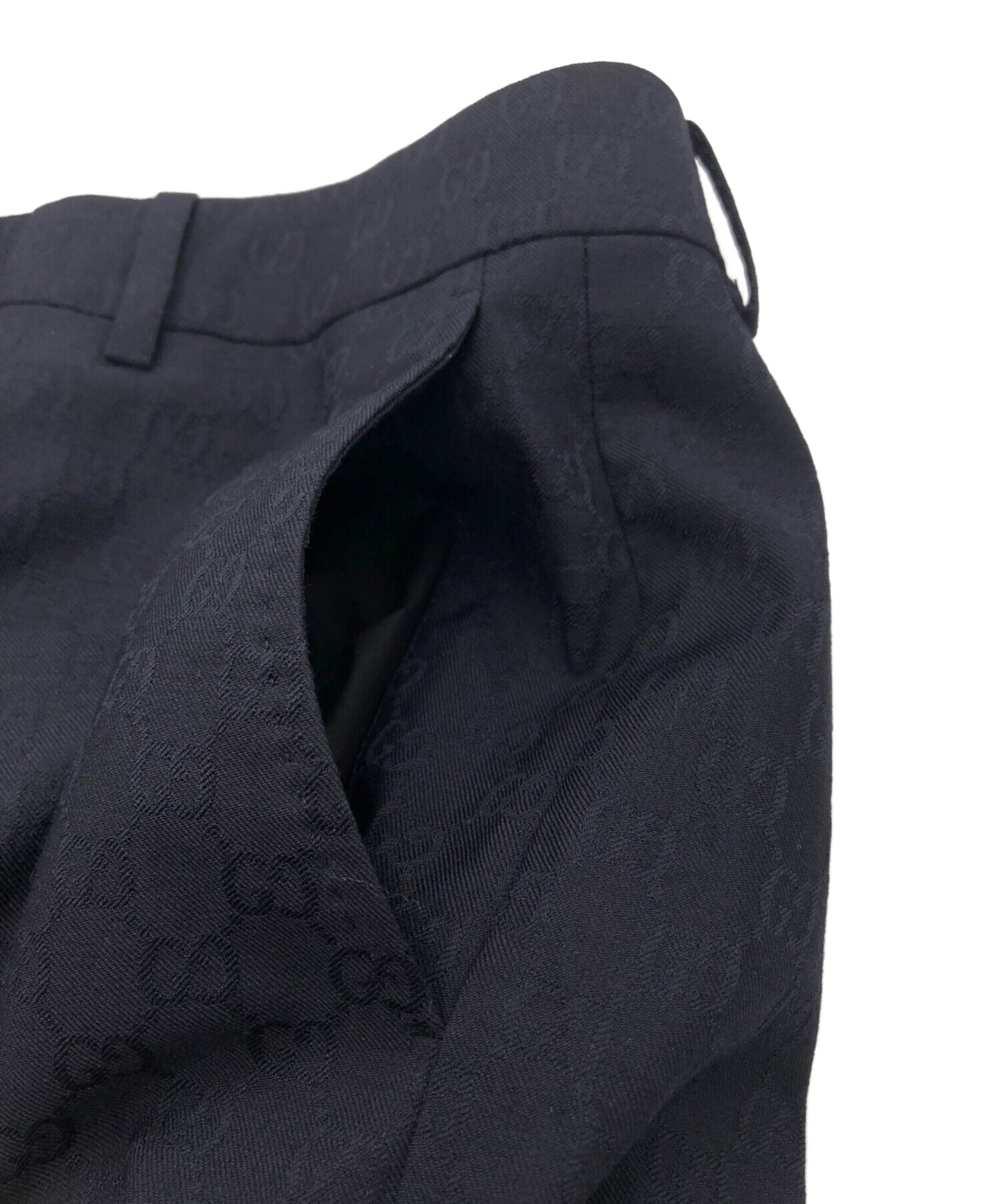 [Pre-owned] GUCCI GG Jacquard Wool Pants 864053 ZAUUC