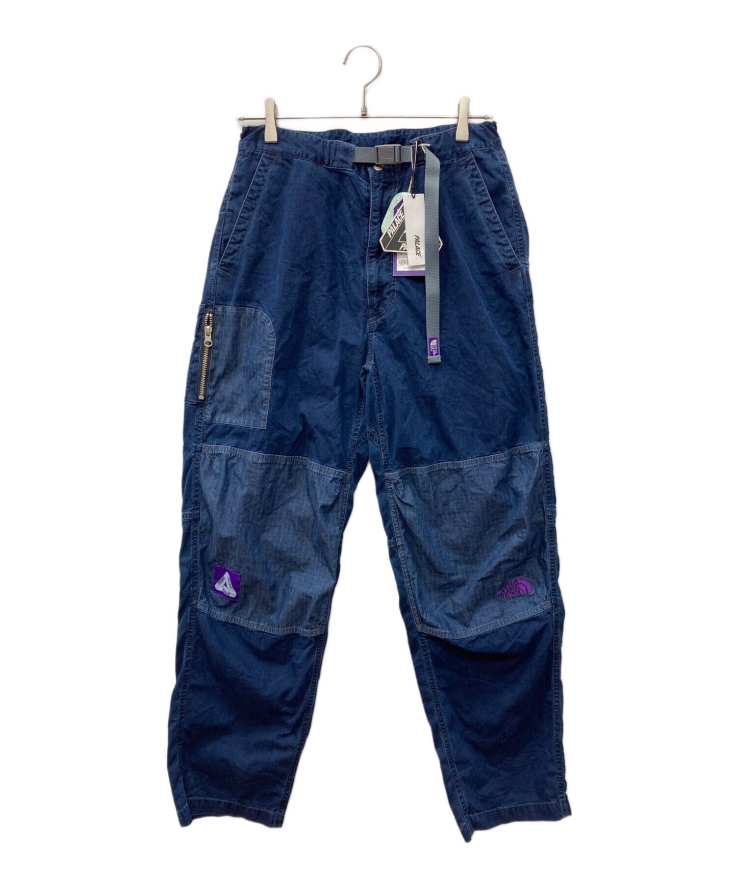 [Pre-owned] THE NORTHFACE PURPLELABEL Indigo Ripstop Mountain Wind Pants NT5107N