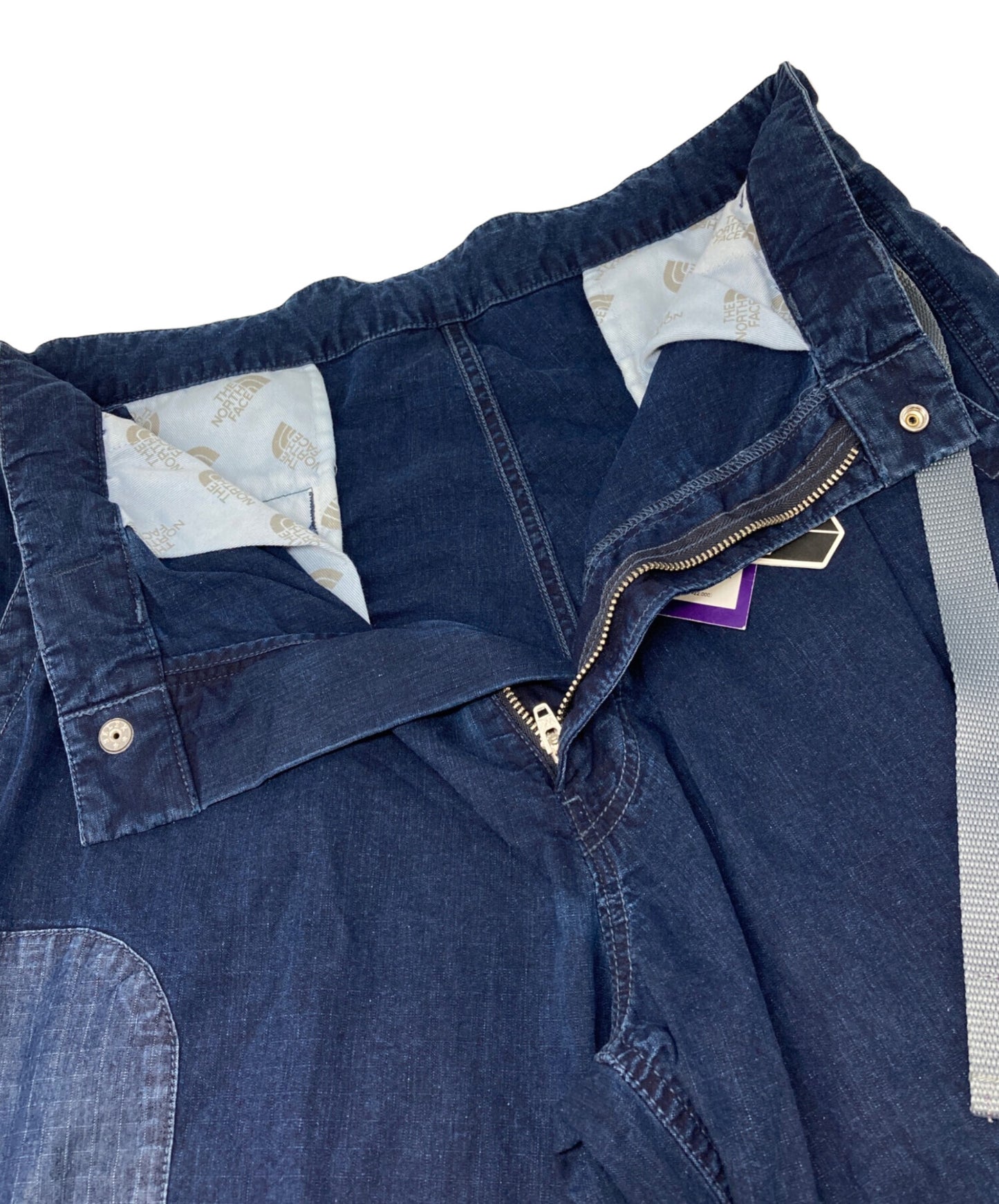 [Pre-owned] THE NORTHFACE PURPLELABEL Indigo Ripstop Mountain Wind Pants NT5107N