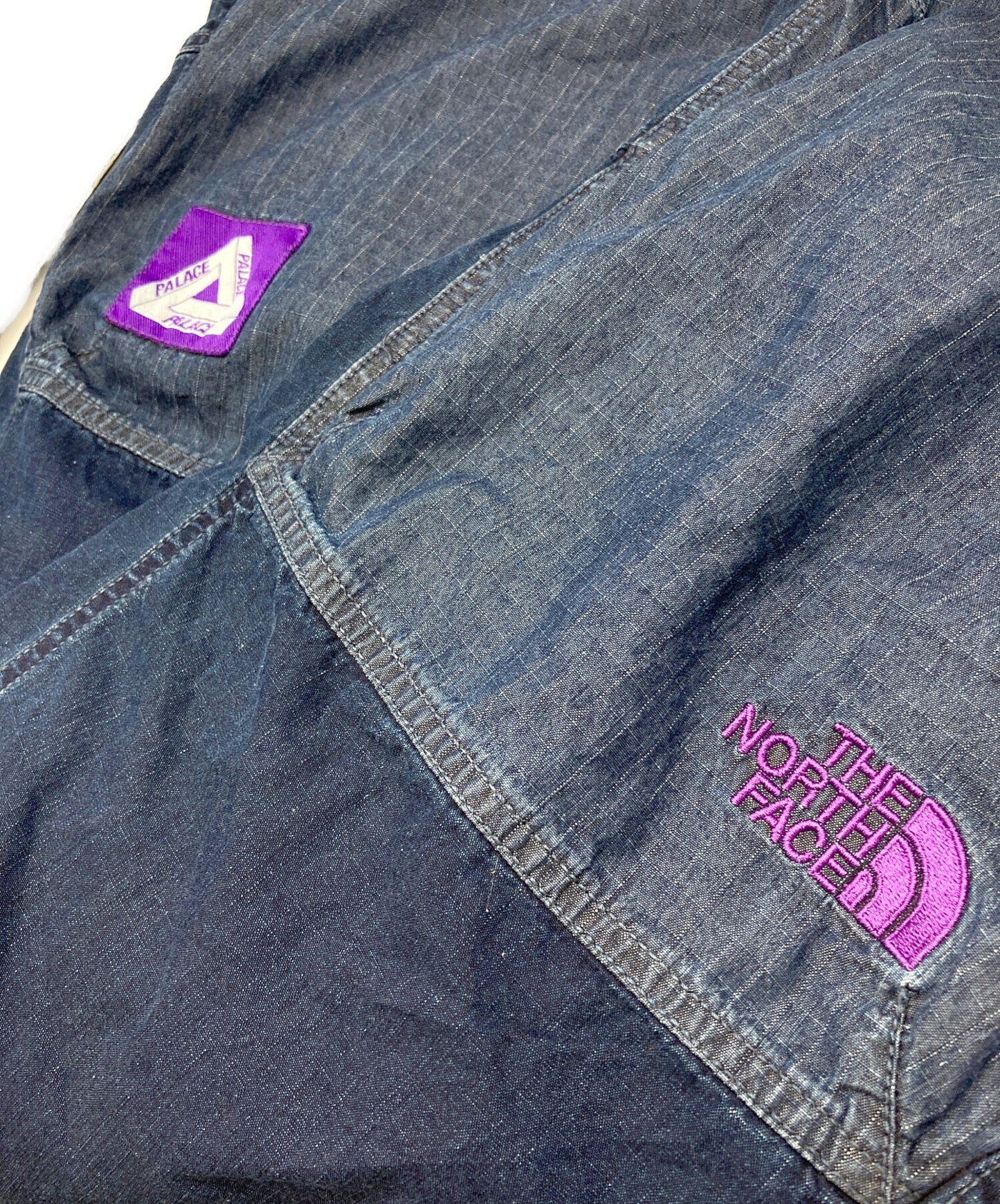 [Pre-owned] THE NORTHFACE PURPLELABEL Indigo Ripstop Mountain Wind Pants NT5107N