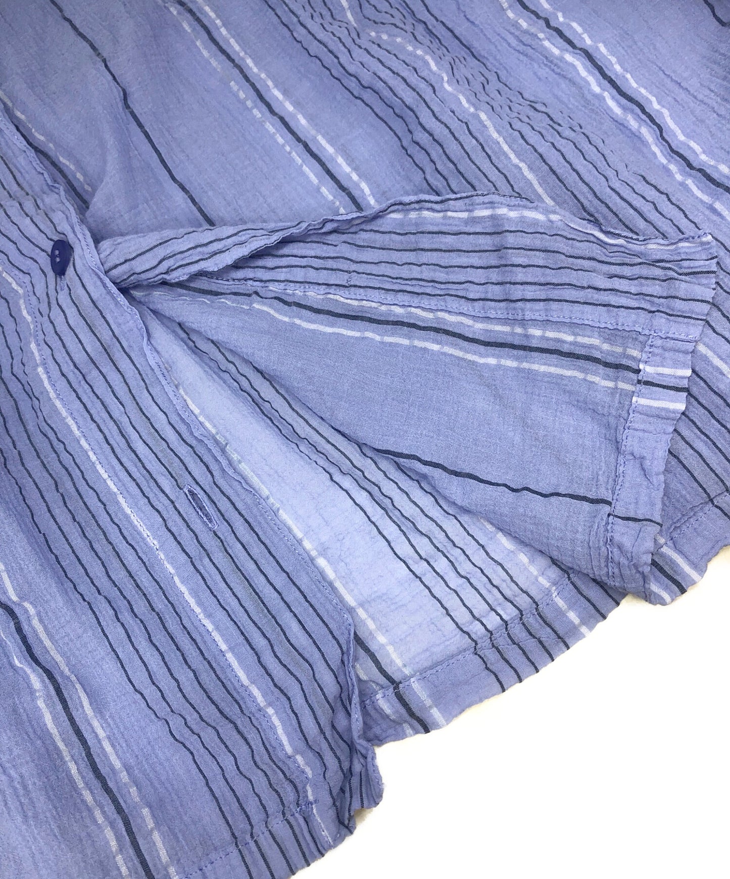 [Pre-owned] me ISSEY MIYAKE SHIRT STRIPE CAULIFLOWER MI62FJ762
