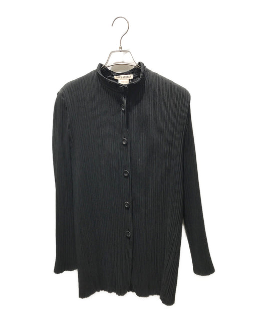 [Pre-owned] ISSEY MIYAKE Stand collar pleated shirt IM82-FD901 IM82-FD901
