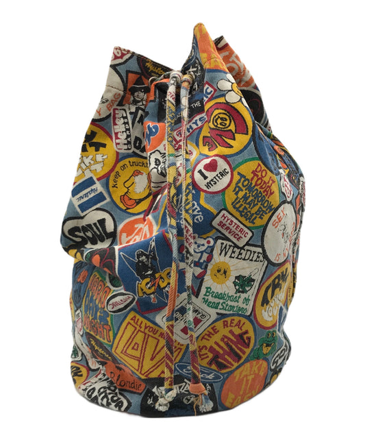 [Pre-owned] Hysteric Glamour Canvas backpack with all over pattern 2Qb-5380 2Qb-5380