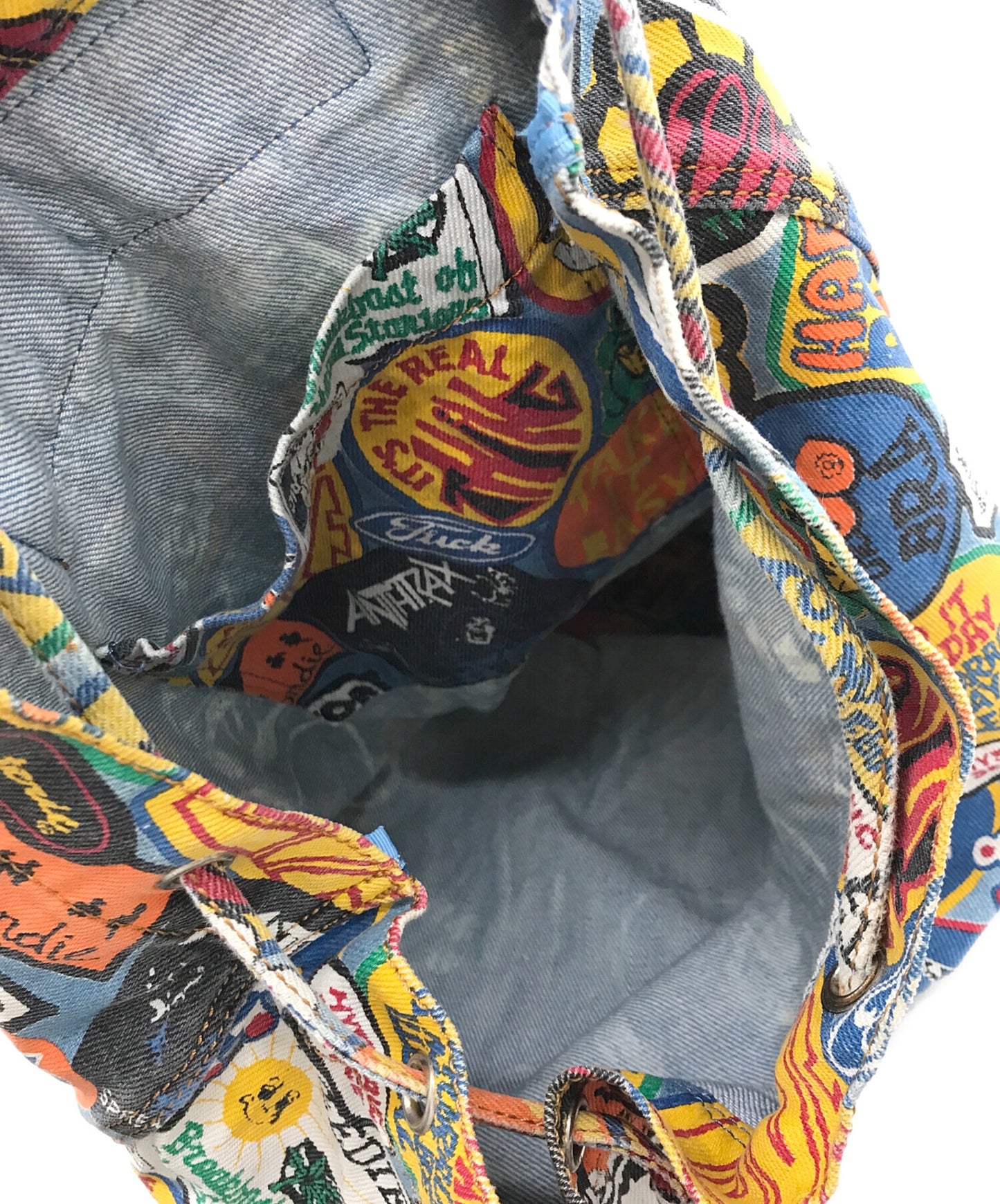 [Pre-owned] Hysteric Glamour Canvas backpack with all over pattern 2Qb-5380 2Qb-5380