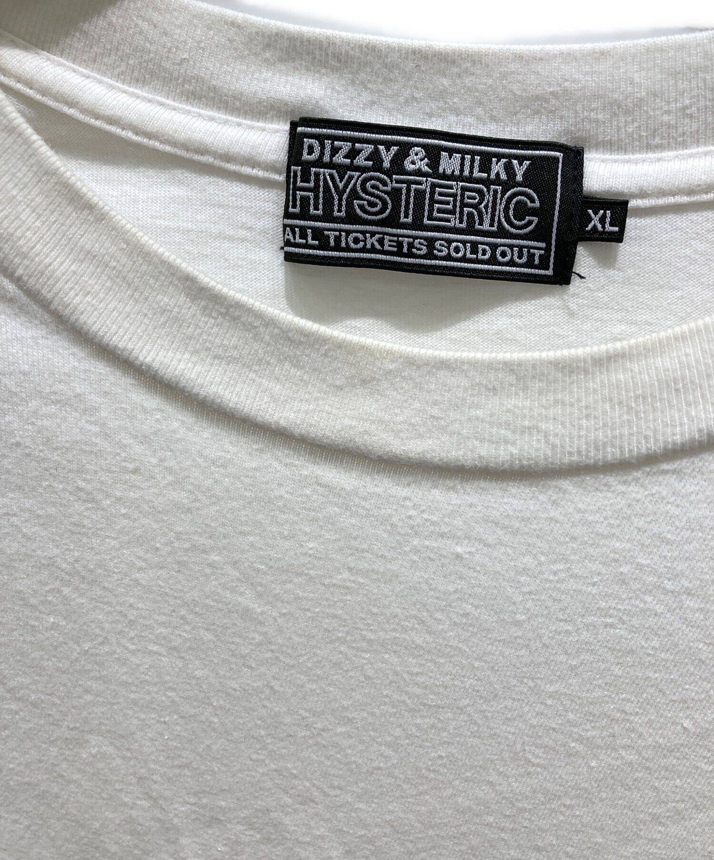 [Pre-owned] Hysteric Glamour MAKE ME SMILE embroidery T-shirt 02231CT02 02231CT02