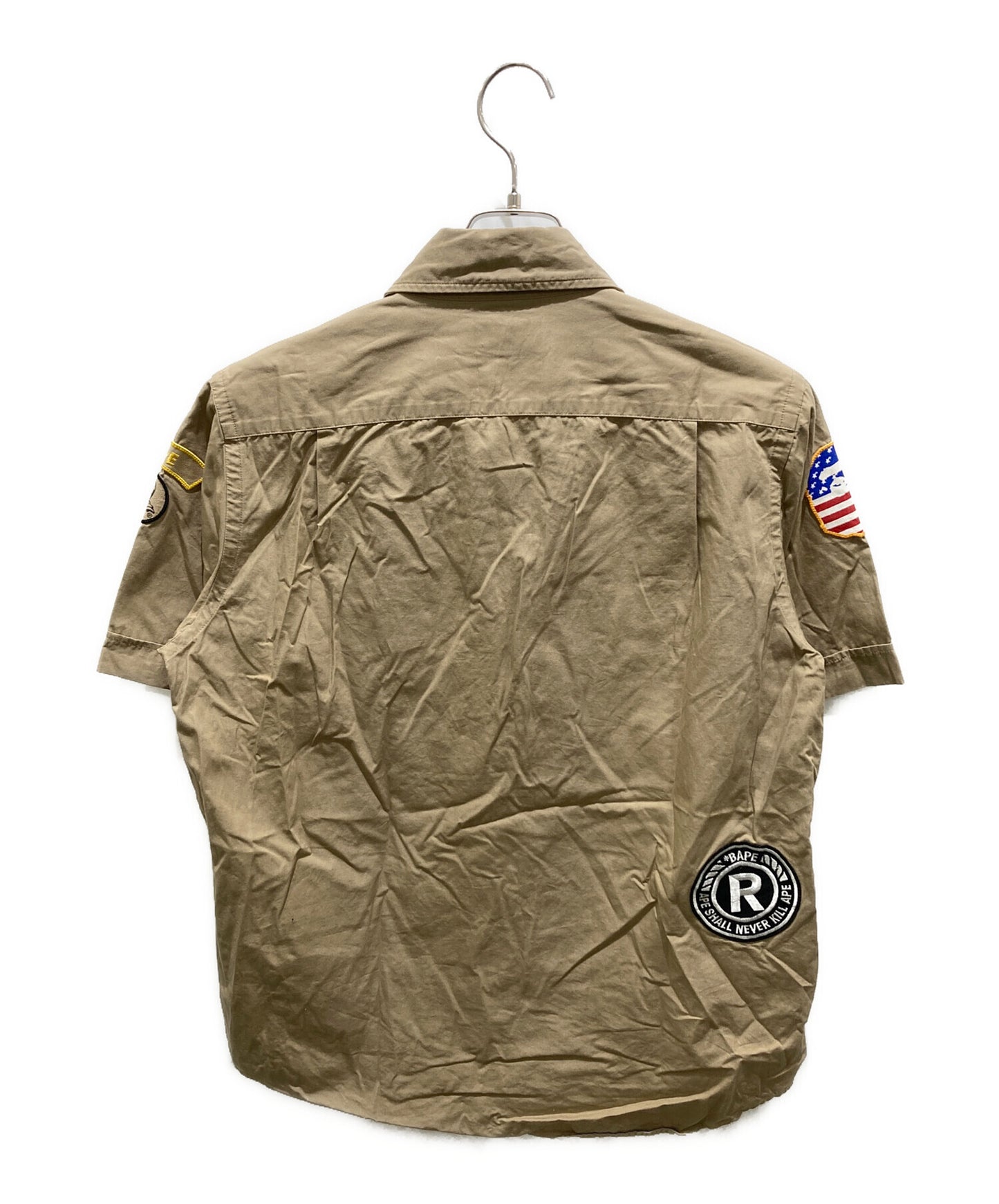 [Pre-owned] A BATHING APE Wappen shirt 001SHA30101018X 001SHA301018X