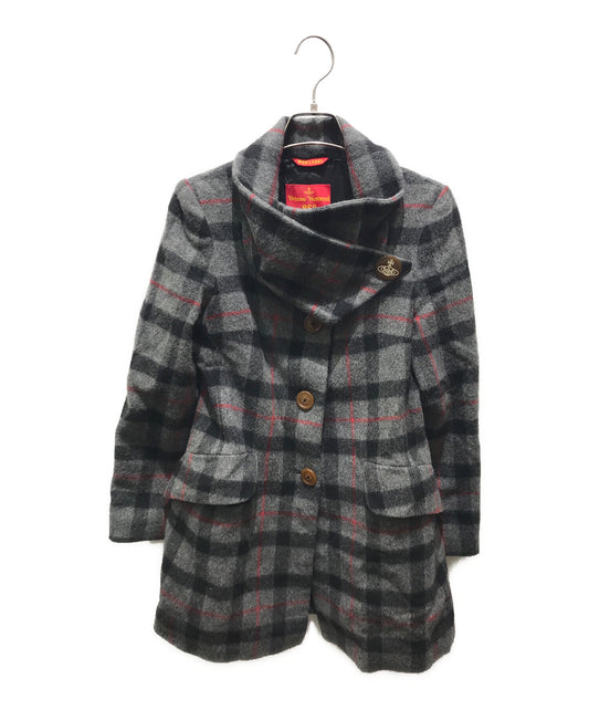 [Pre-owned] Vivienne Westwood RED LABEL Variant check coat 357-01-63004 357-01-63004