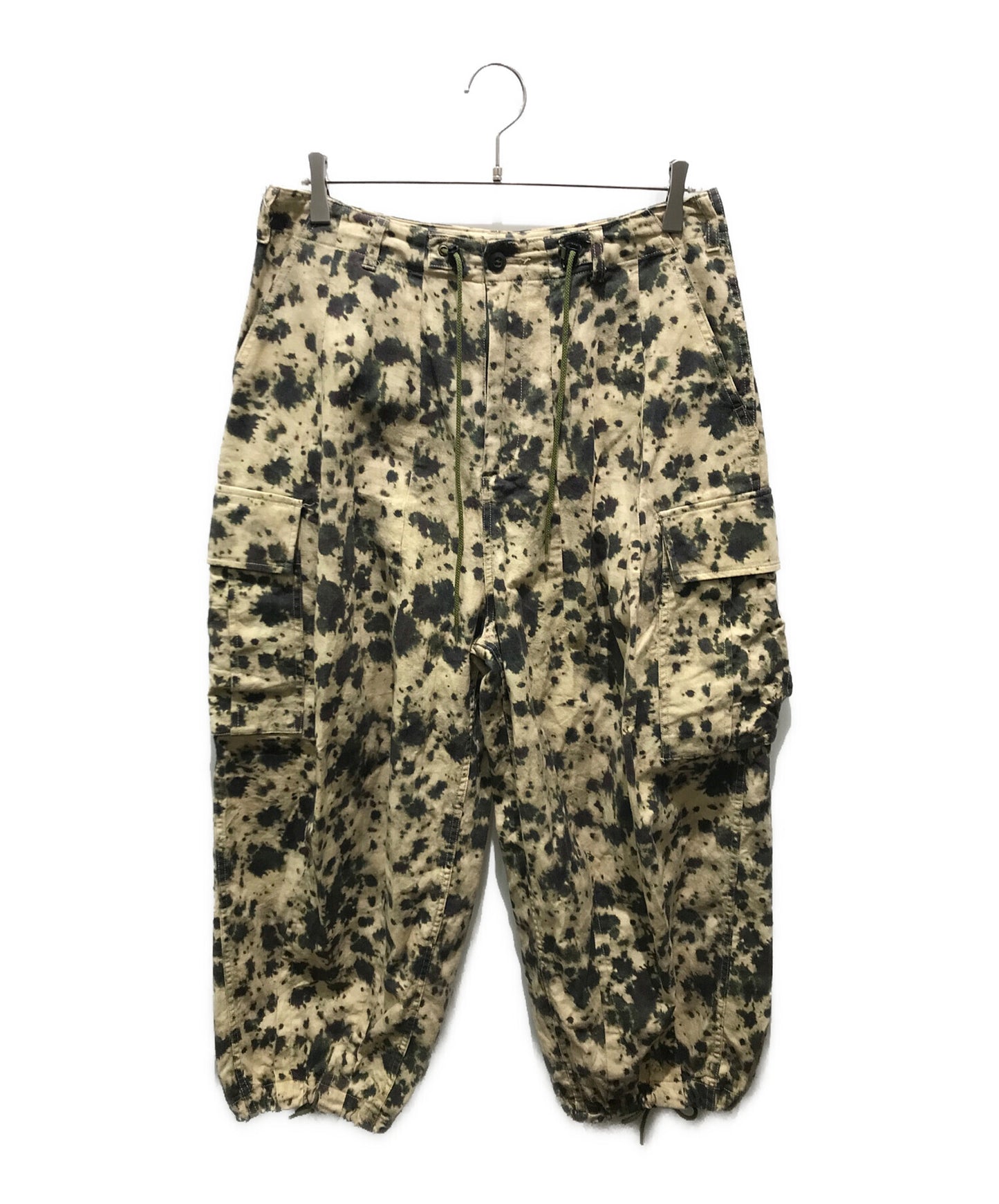 [Pre-owned] Needles Cotton/linen splash camo 6 pocket knee del pants IN072 IN072
