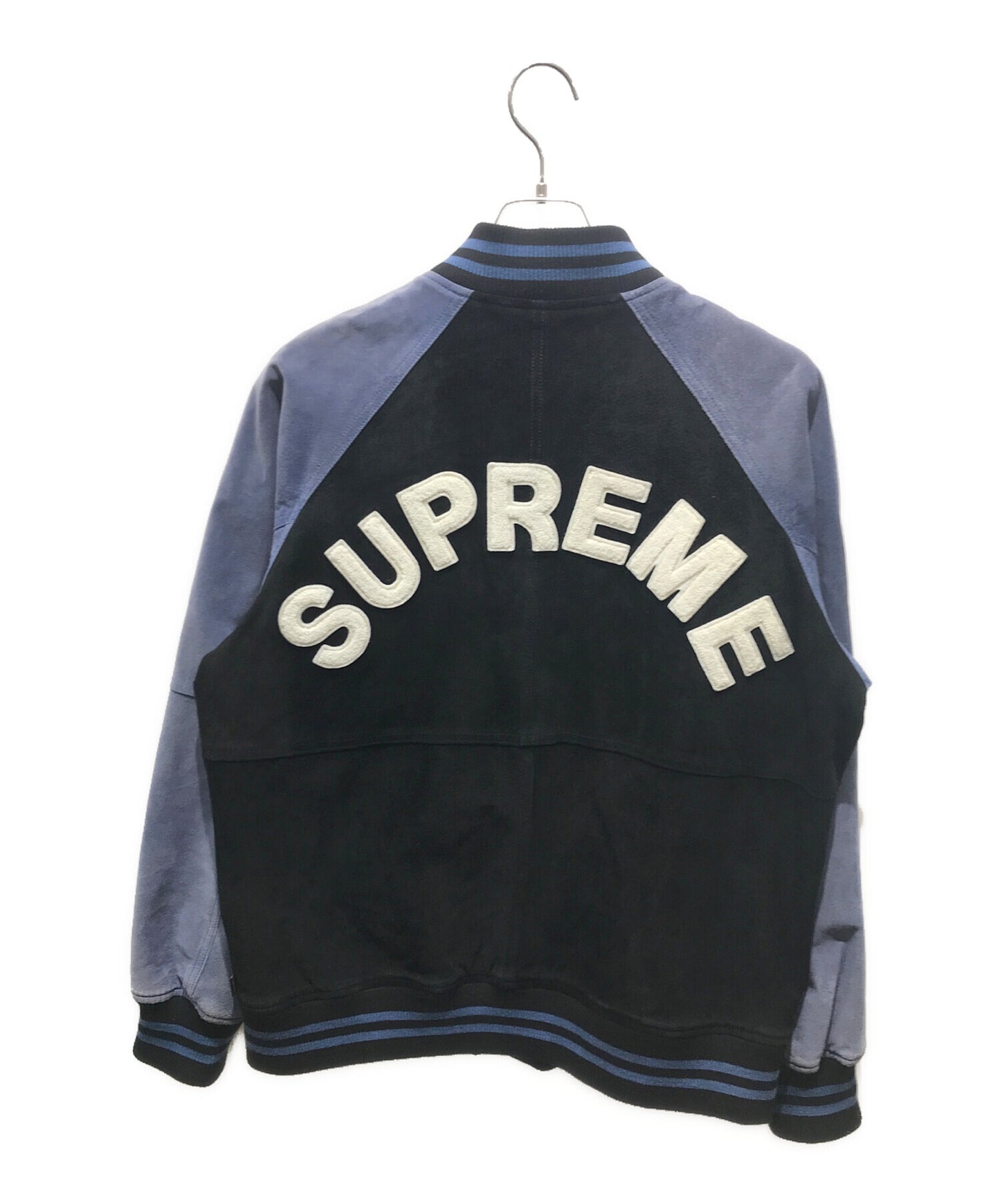 [Pre-owned] SUPREME Suede Varsity Jacket 17SS