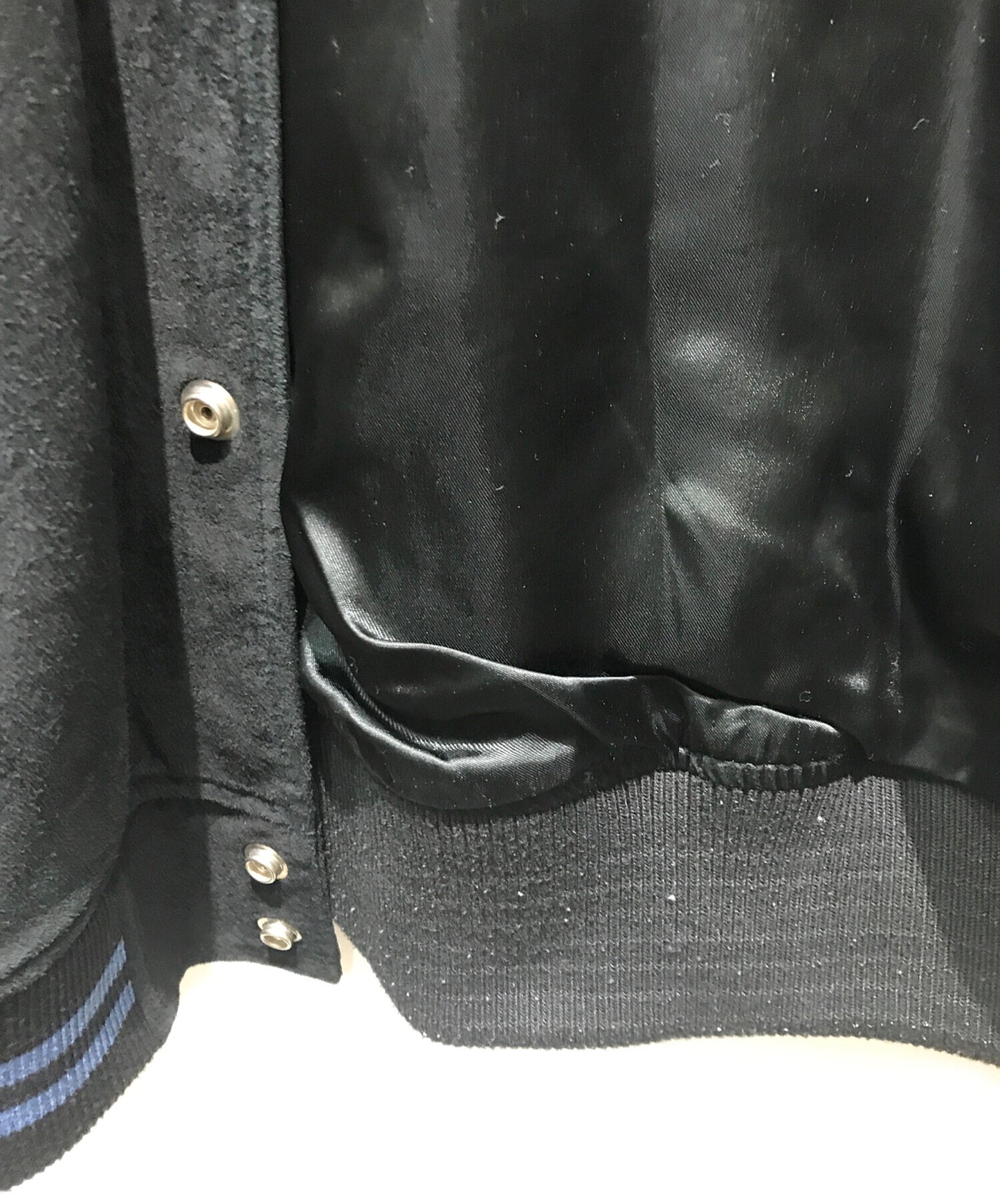 [Pre-owned] SUPREME Suede Varsity Jacket 17SS