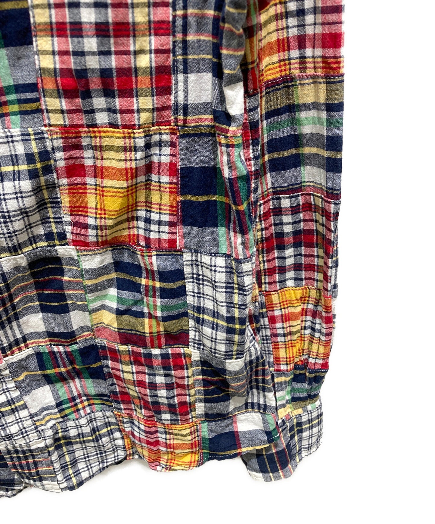 [Pre-owned] A BATHING APE patchwork plaid shirt