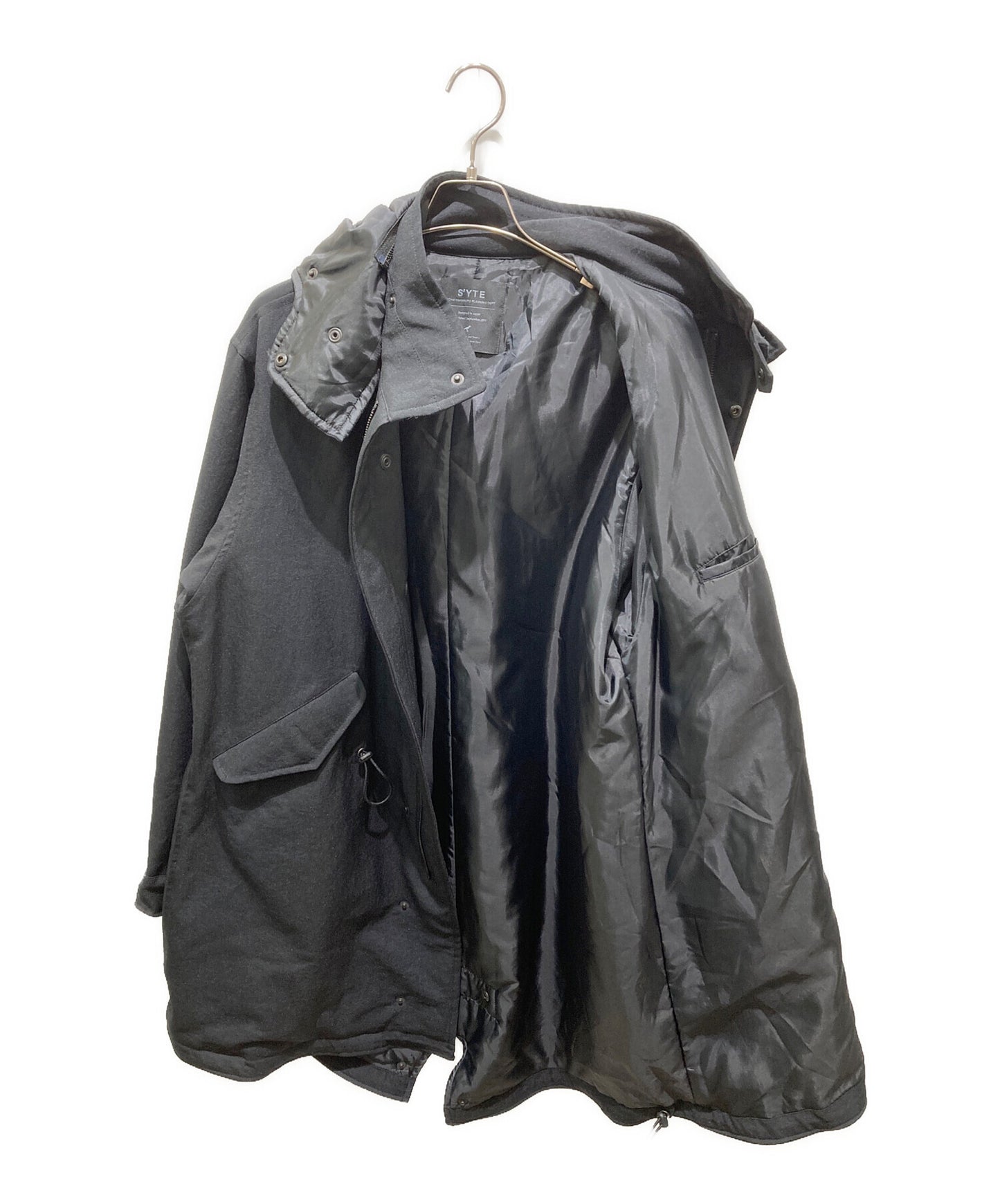 [Pre-owned] s'yte Shiwanoaru Polyester Stretch Twill Padded Mods Coat UV-C23-904