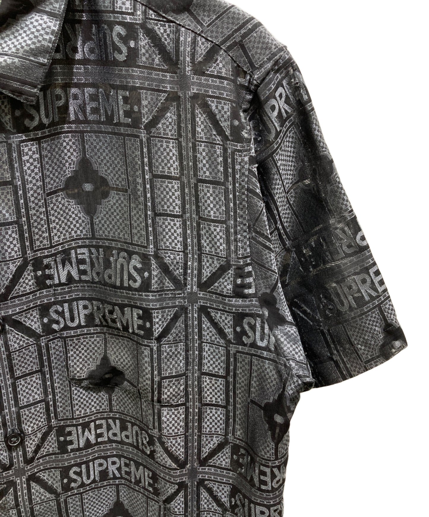 [Pre-owned] SUPREME Tray Jacquard S/S Shirt