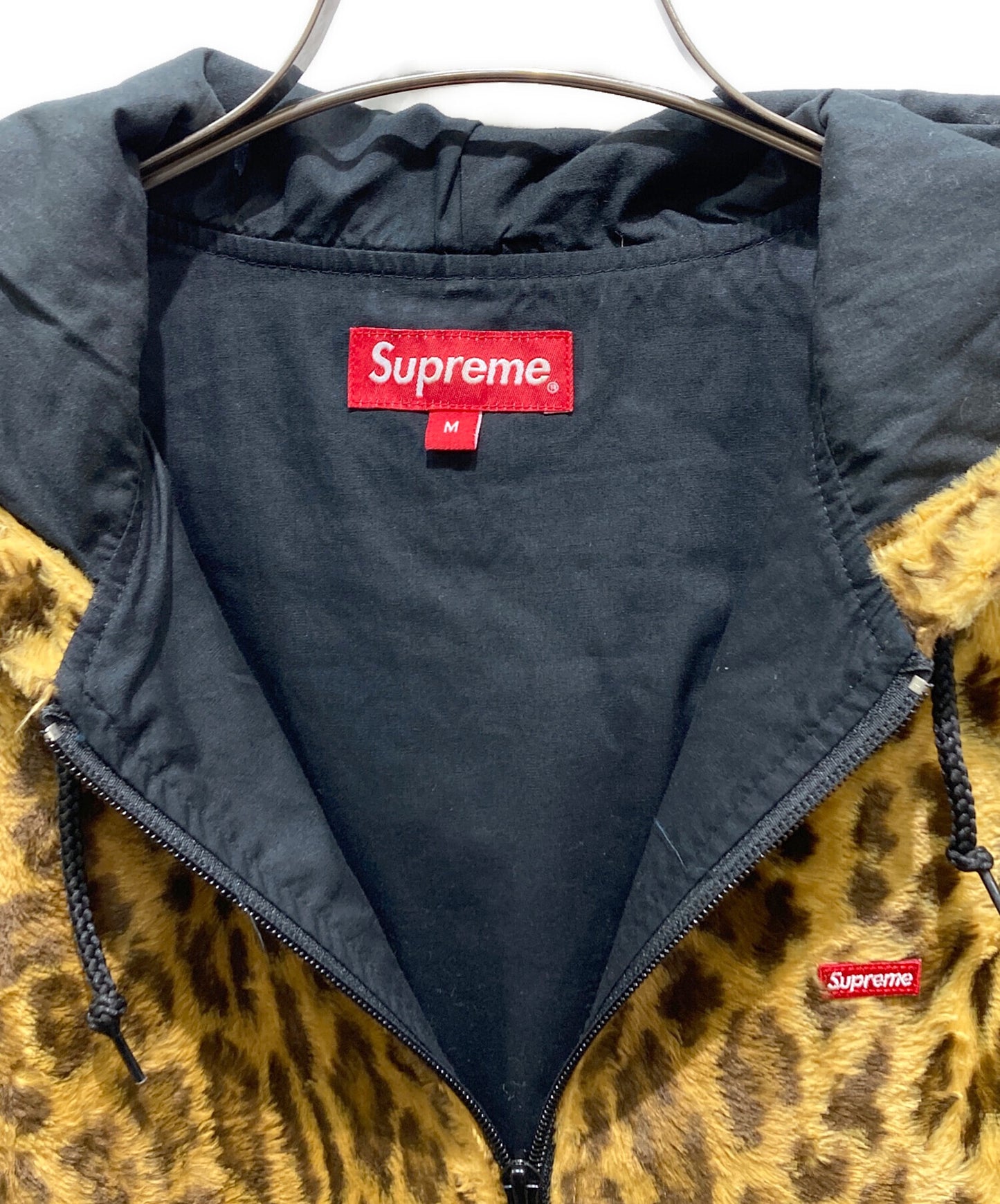 [Pre-owned] SUPREME FUR PULLOVER LEOPARD