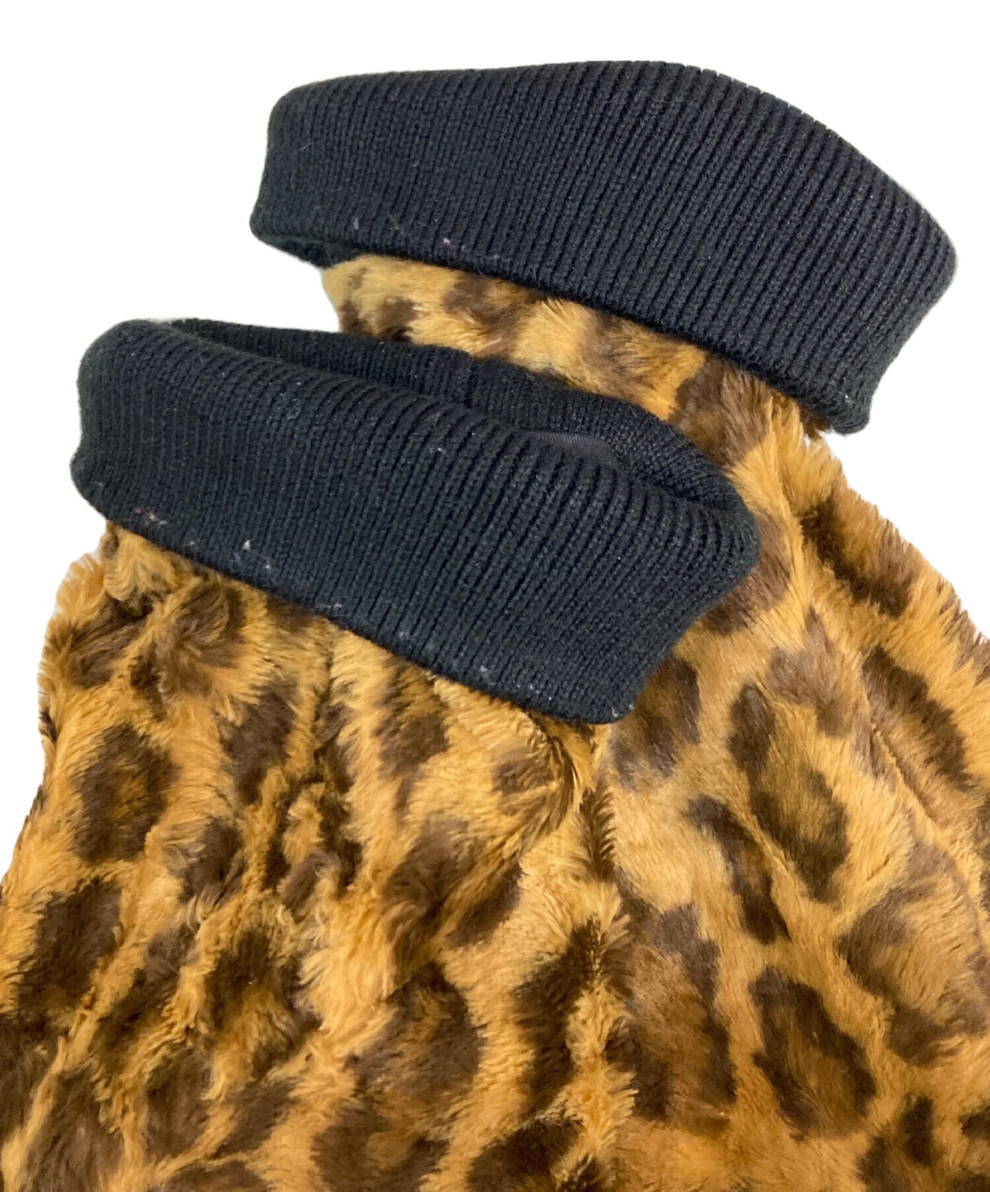 [Pre-owned] SUPREME FUR PULLOVER LEOPARD