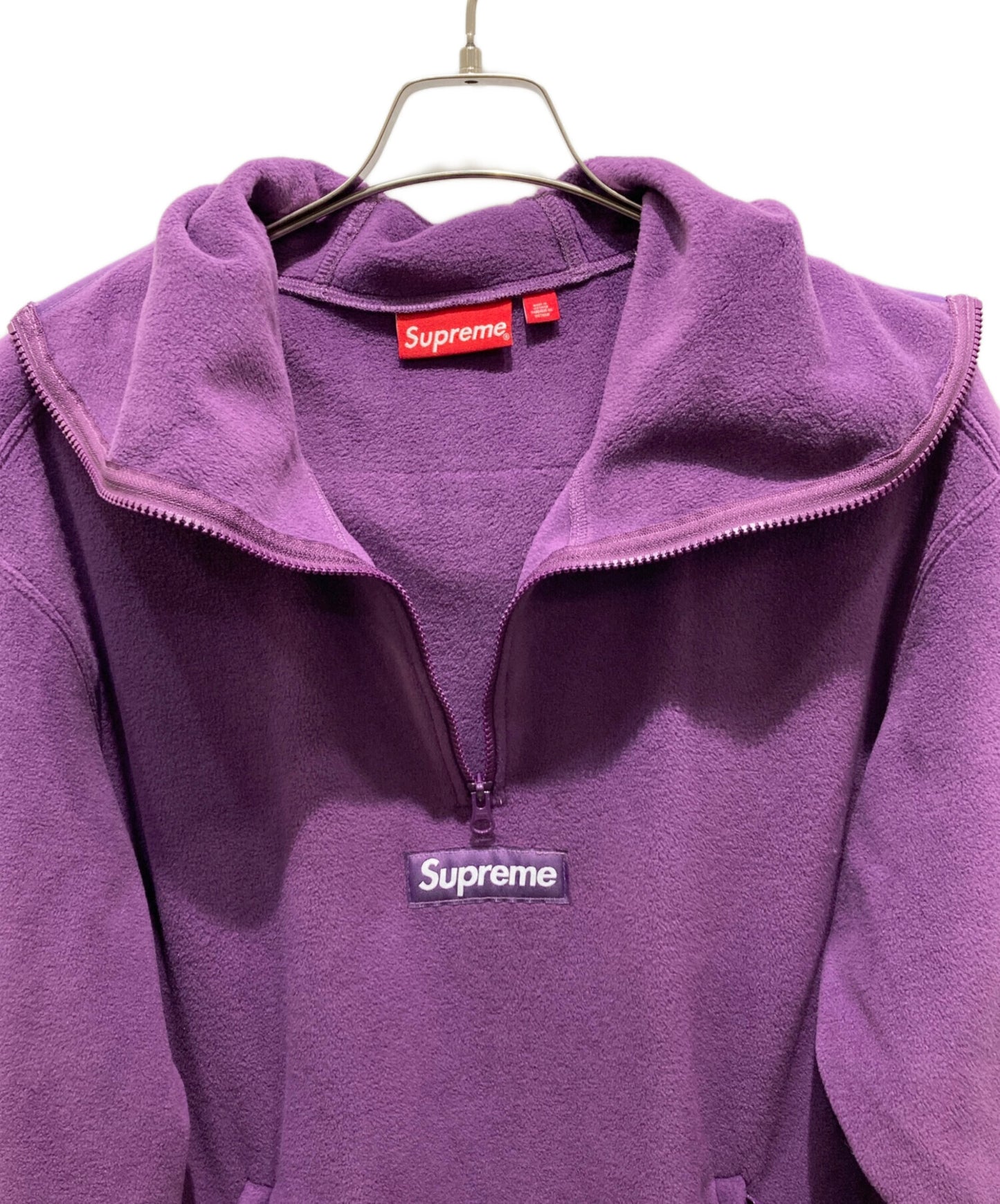 [Pre-owned] SUPREME Polartec Facemask Half Zip Hooded