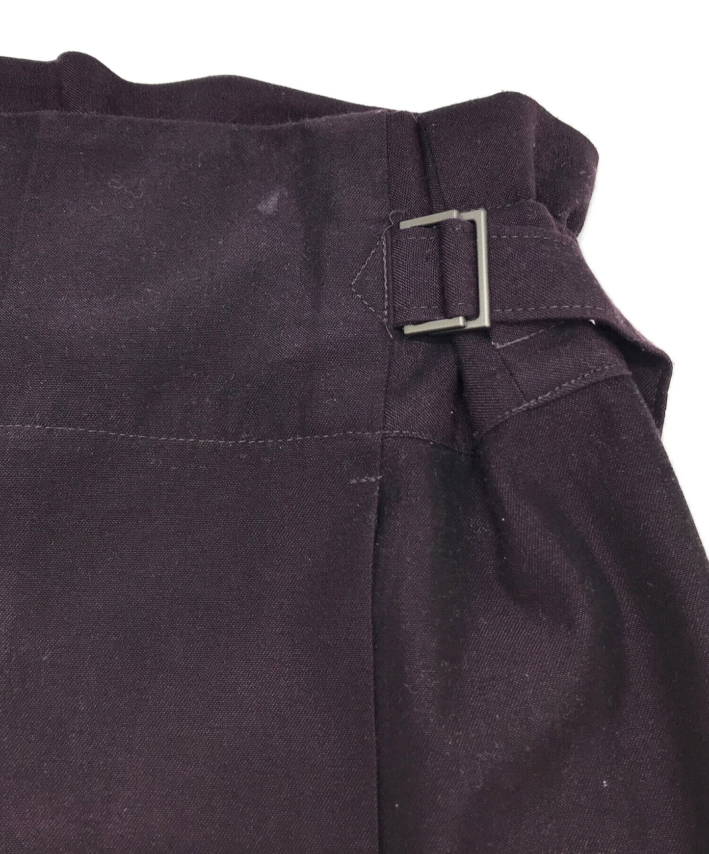 [Pre-owned] me ISSEY MIYAKE Wool Mix Flat Bottom Hakama Tucked Wide Pants MI93FF312