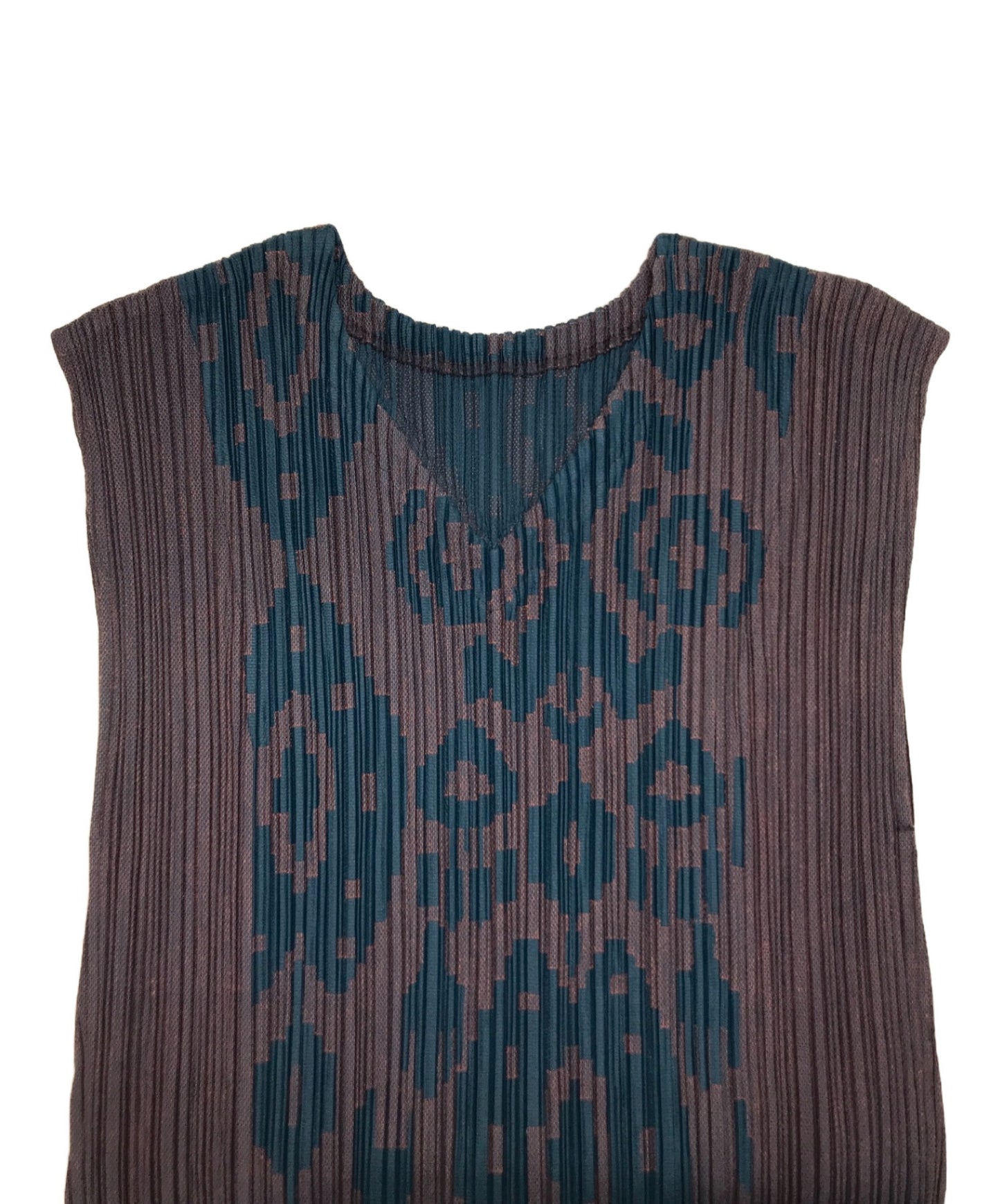 [Pre-owned] PLEATS PLEASE Pleated Tunic Vest PP51-JT535