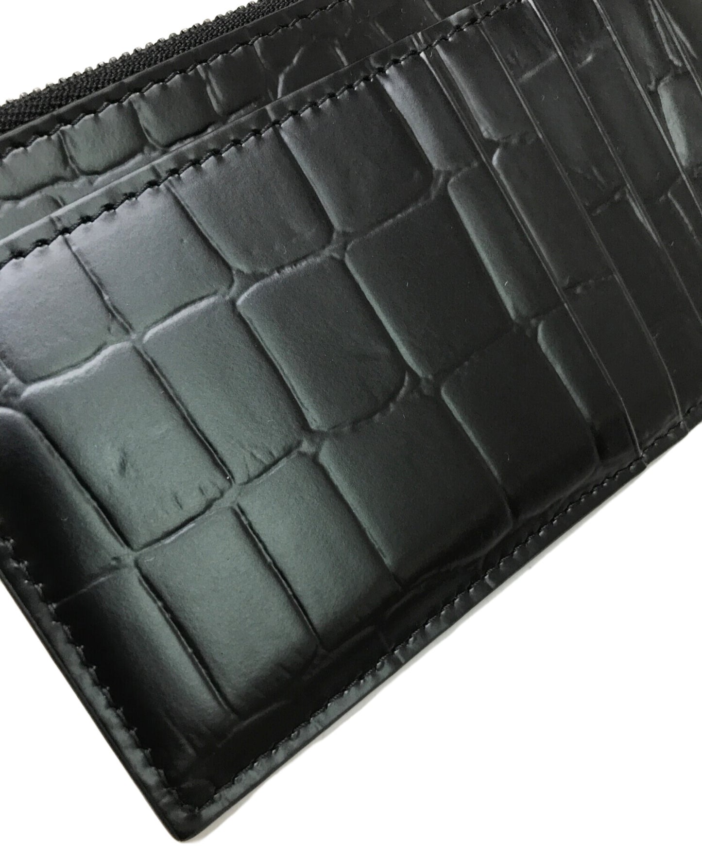 [Pre-owned] BALENCIAGA Crocodile print neoclassic wallet 64110